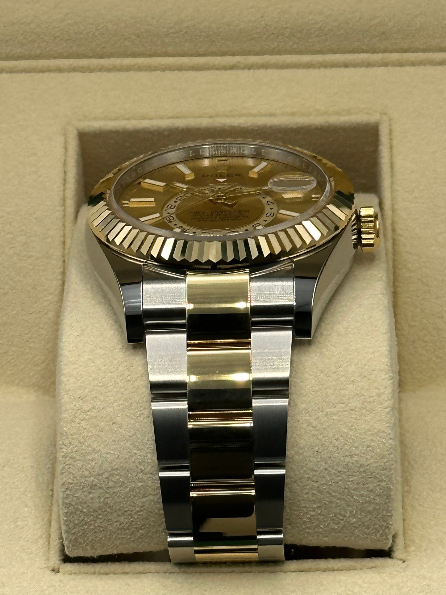 NEW 2023 Rolex Sky-Dweller 326933 Champagne Dial - MyWatchLLC