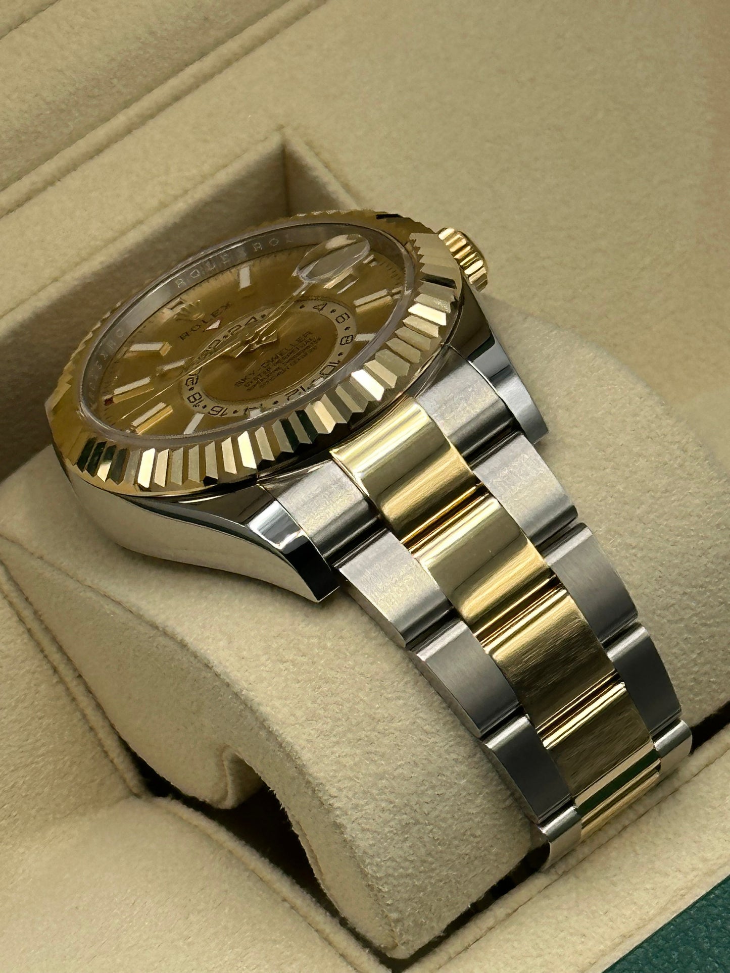 NEW 2023 Rolex Sky-Dweller 326933 Champagne Dial - MyWatchLLC