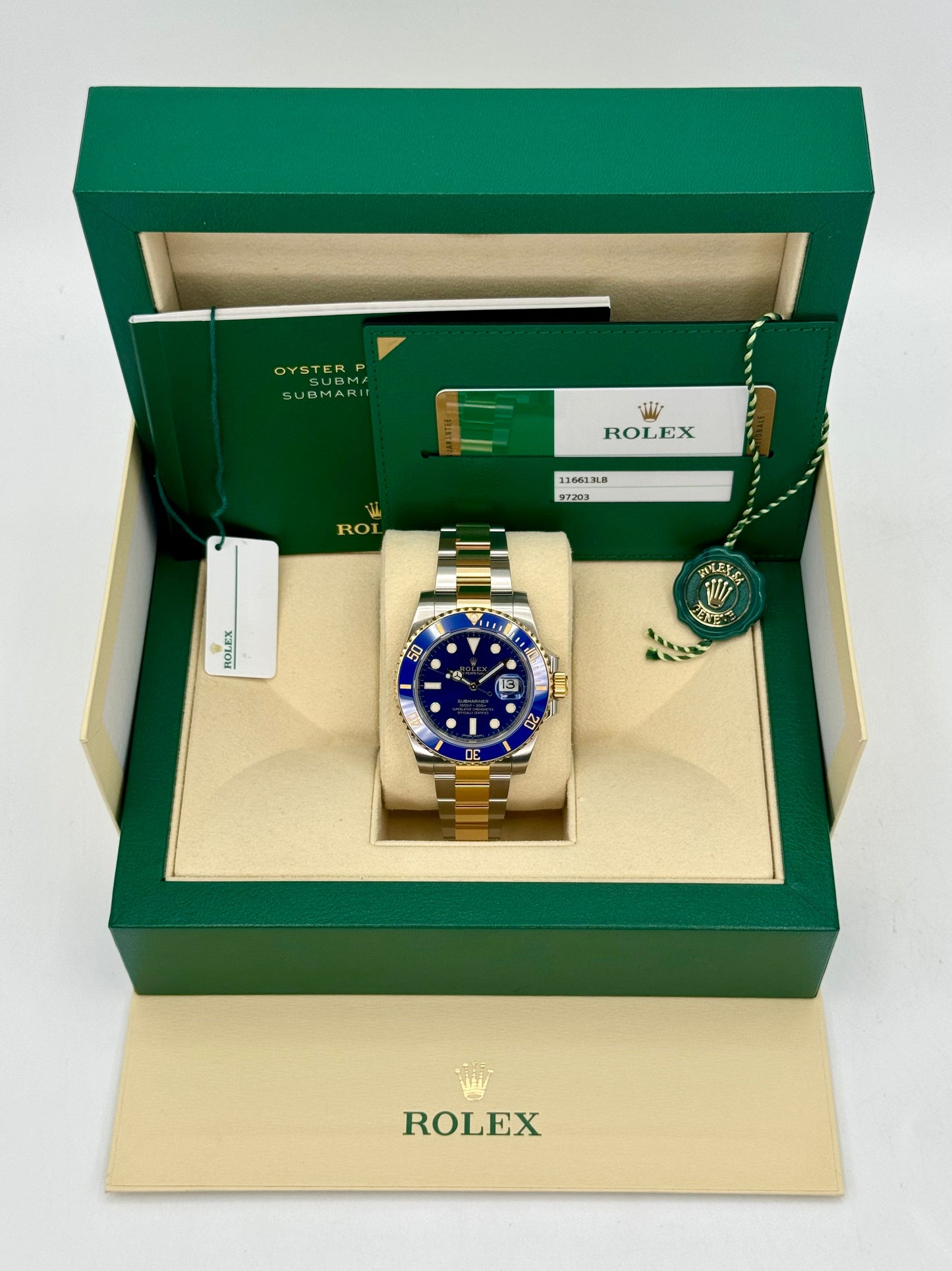 2020 Rolex Submariner "Bluesy" 40mm 116613LB Two-Tone Blue Dial - MyWatchLLC