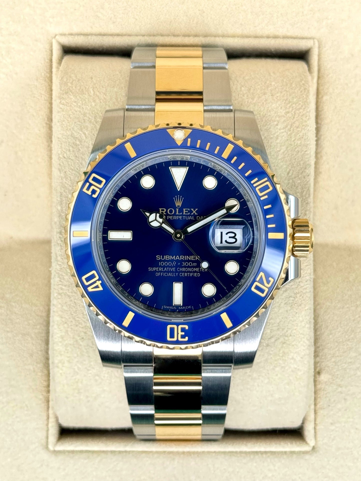 2020 Rolex Submariner "Bluesy" 40mm 116613LB Two-Tone Blue Dial - MyWatchLLC