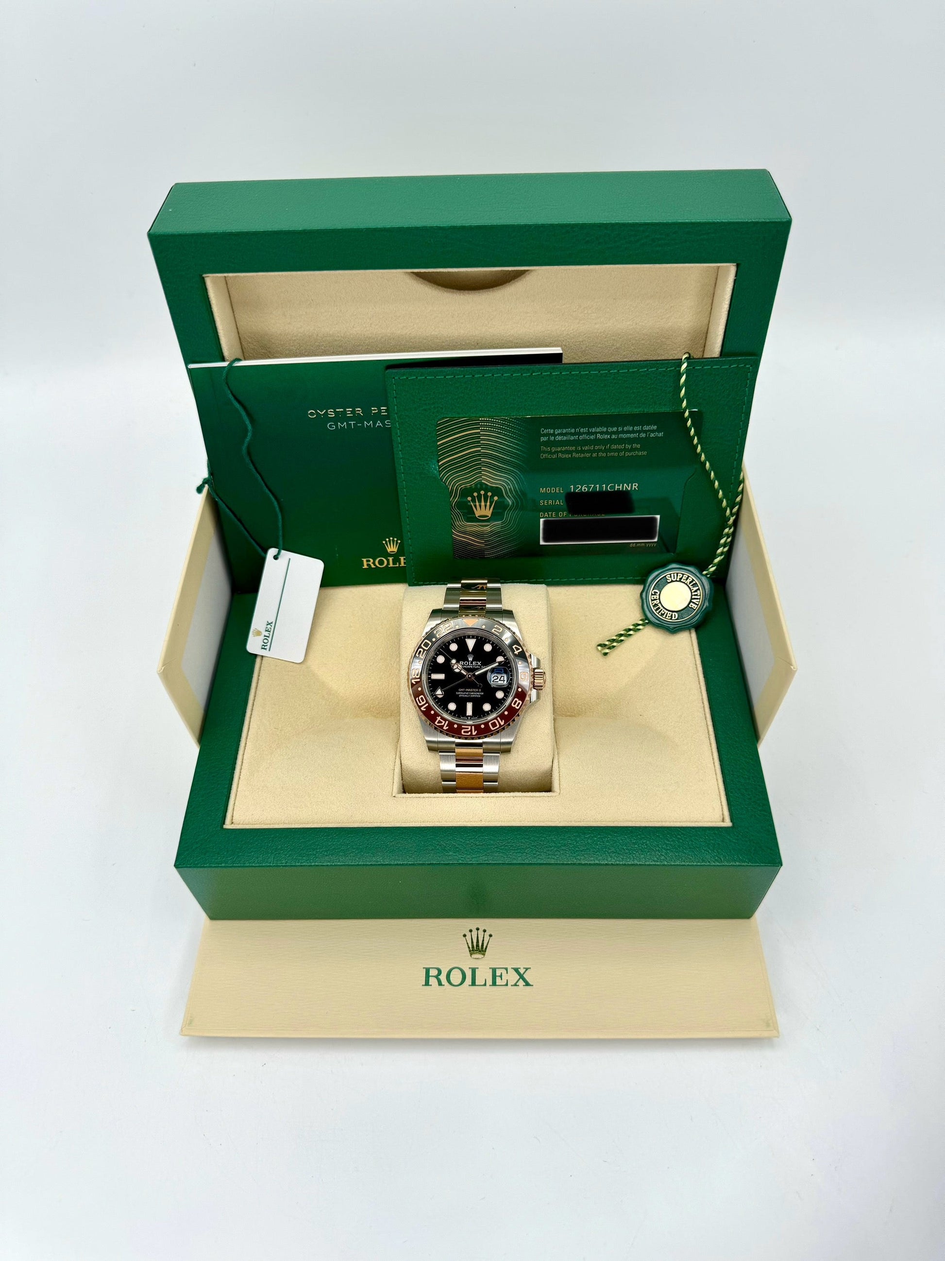 NEW 2022 Rolex GMT-Master II "Rootbeer" 40mm 126711CHNR Black Dial - MyWatchLLC