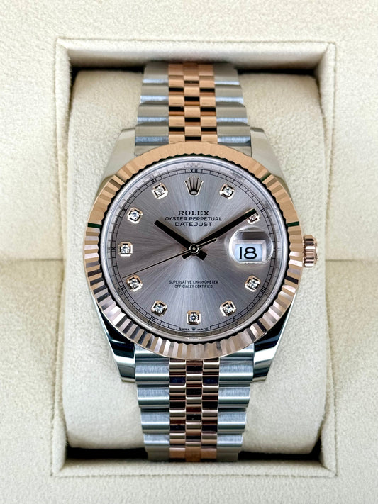 NEW 2024 Rolex Datejust 41mm 126331 Two-Tone Jubilee Sundust Diamond Dial - MyWatchLLC