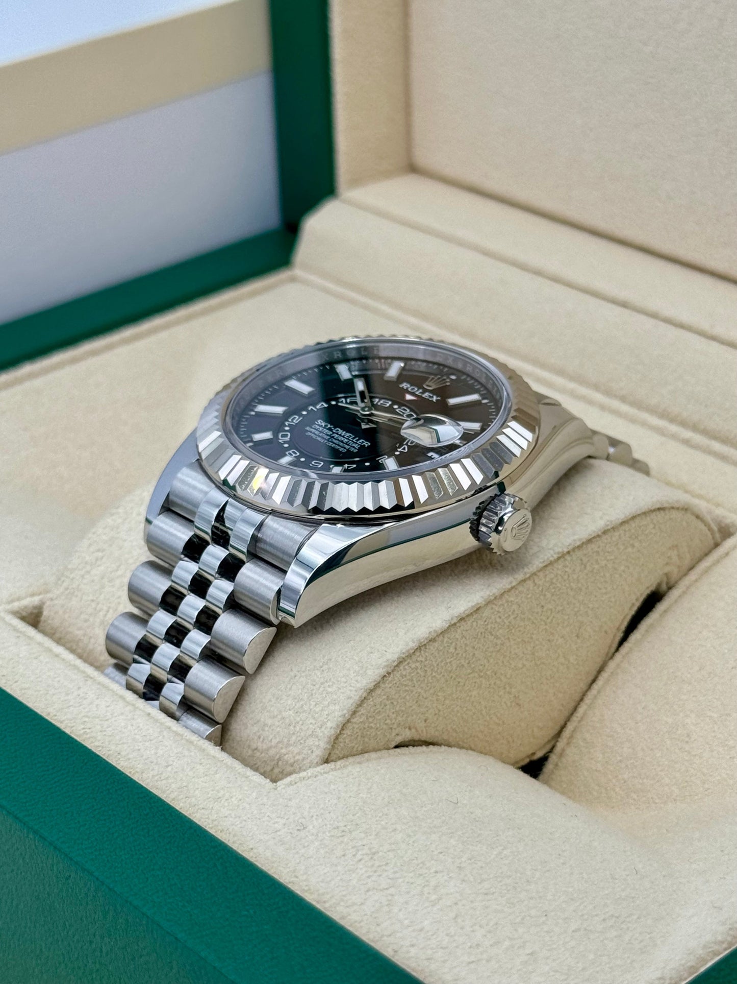 NEW 2024 Rolex Sky-Dweller 42mm 336934 Stainless Steel Jubilee Black Dial - MyWatchLLC