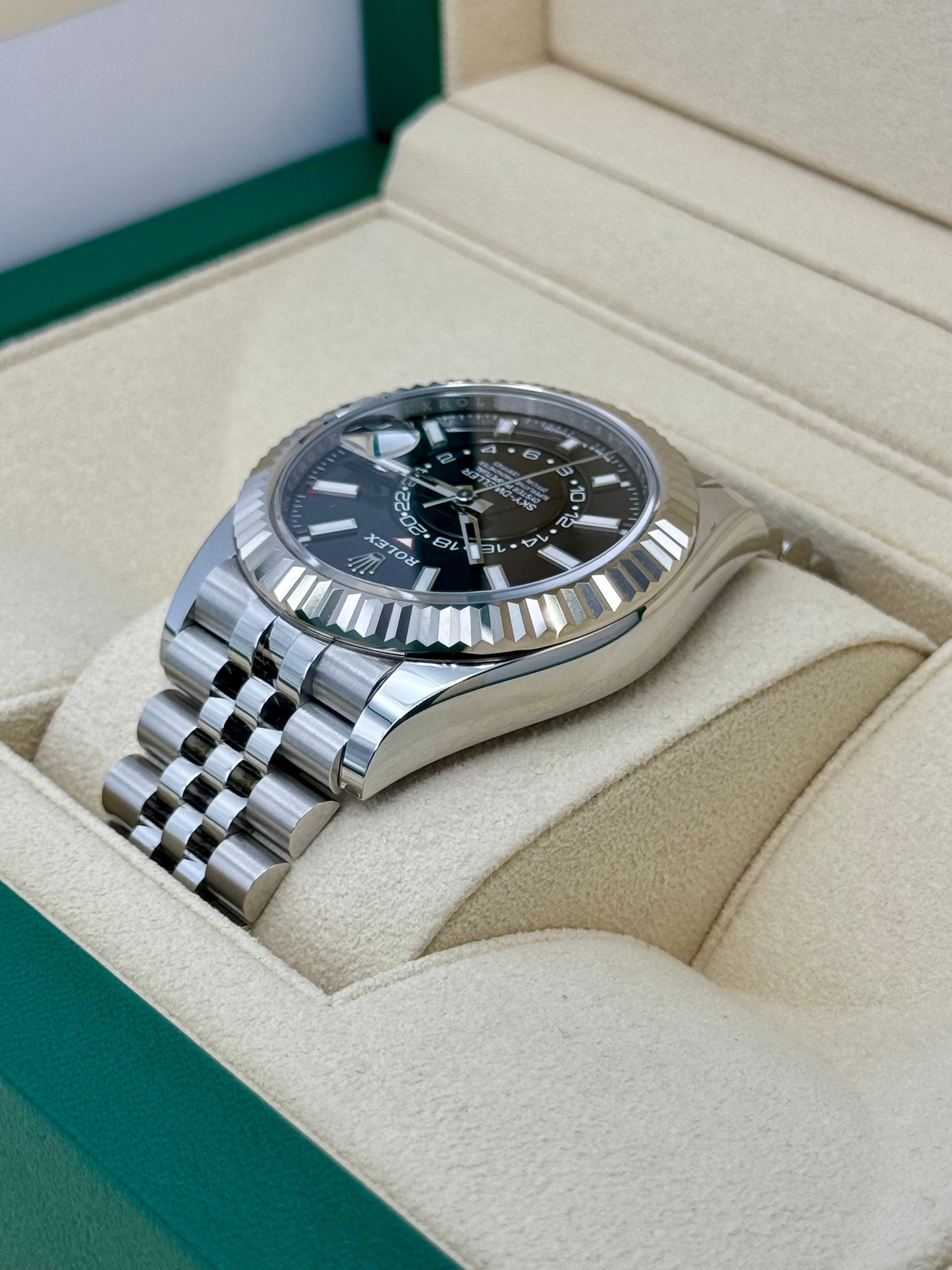 NEW 2024 Rolex Sky-Dweller 42mm 336934 Stainless Steel Jubilee Black Dial - MyWatchLLC