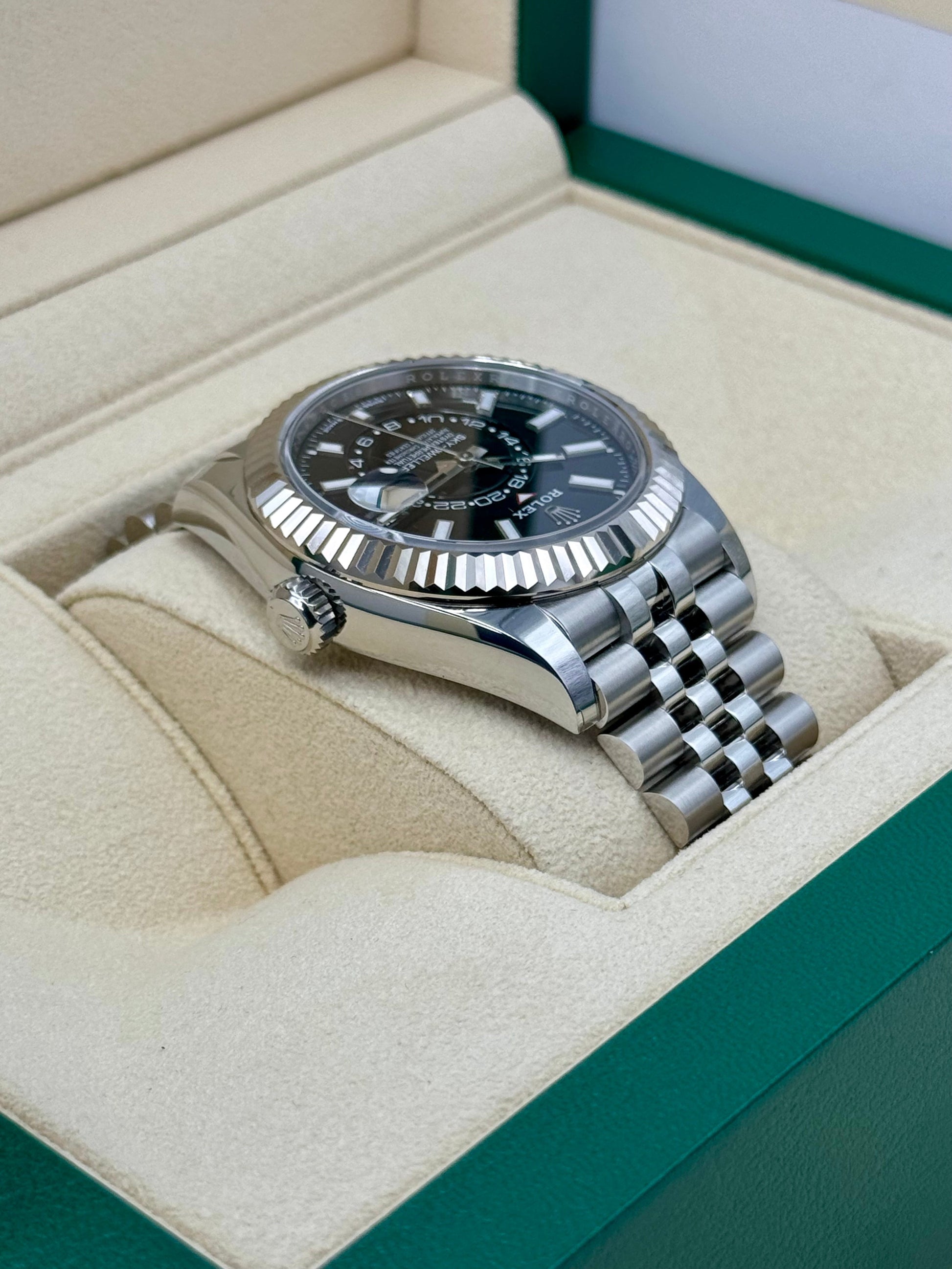 NEW 2024 Rolex Sky-Dweller 42mm 336934 Stainless Steel Jubilee Black Dial - MyWatchLLC