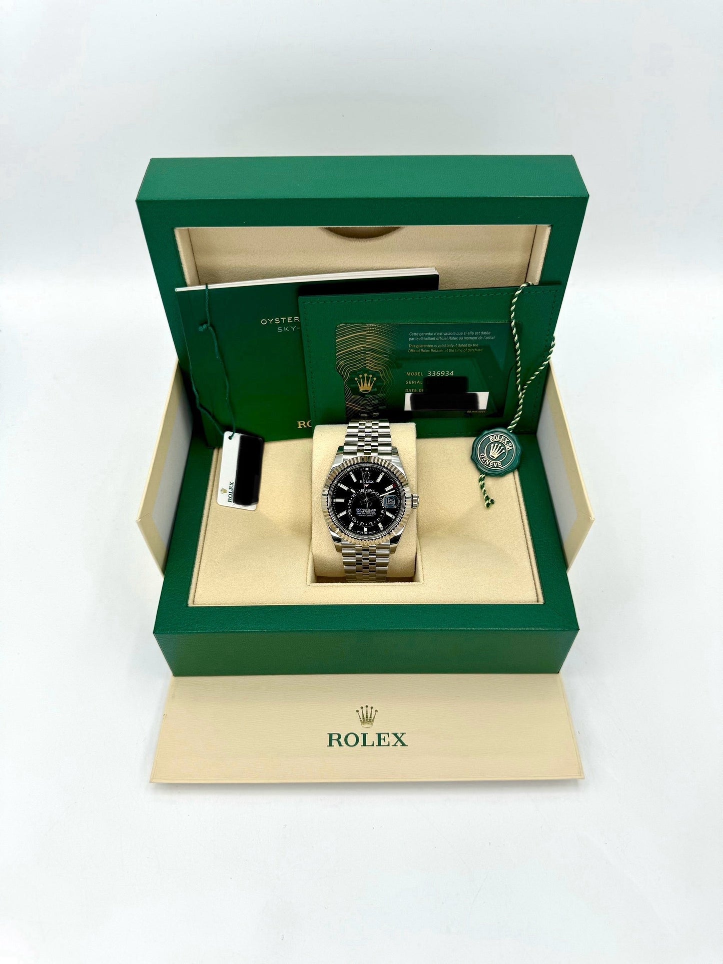 NEW 2024 Rolex Sky-Dweller 42mm 336934 Stainless Steel Jubilee Black Dial - MyWatchLLC