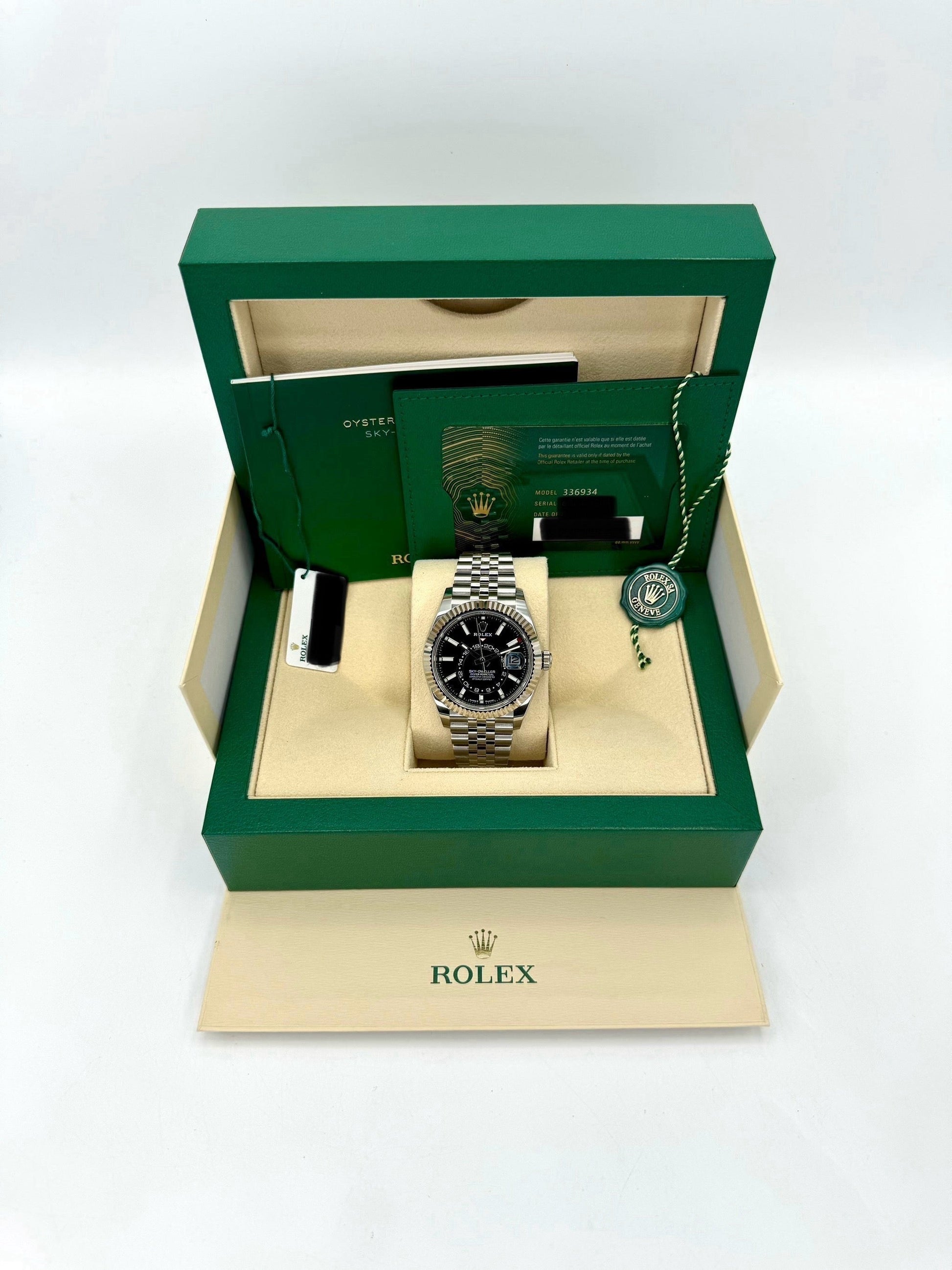 NEW 2024 Rolex Sky-Dweller 42mm 336934 Stainless Steel Jubilee Black Dial - MyWatchLLC