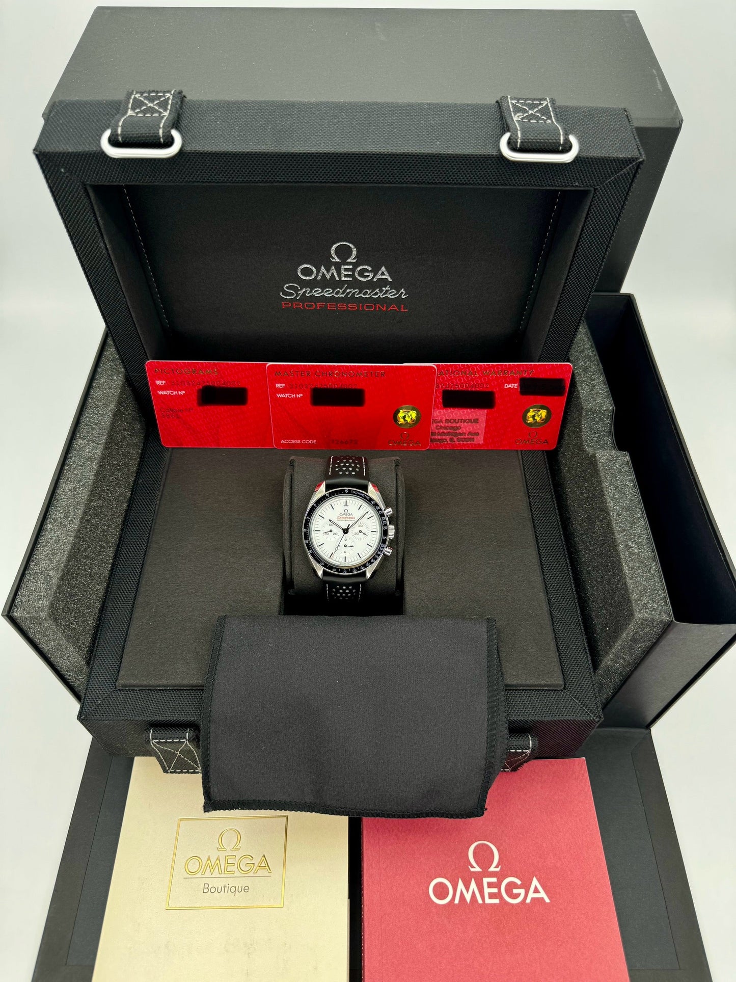 NEW 2024 Omega Speedmaster Professional 42mm 31032425004002 White Dial - MyWatchLLC