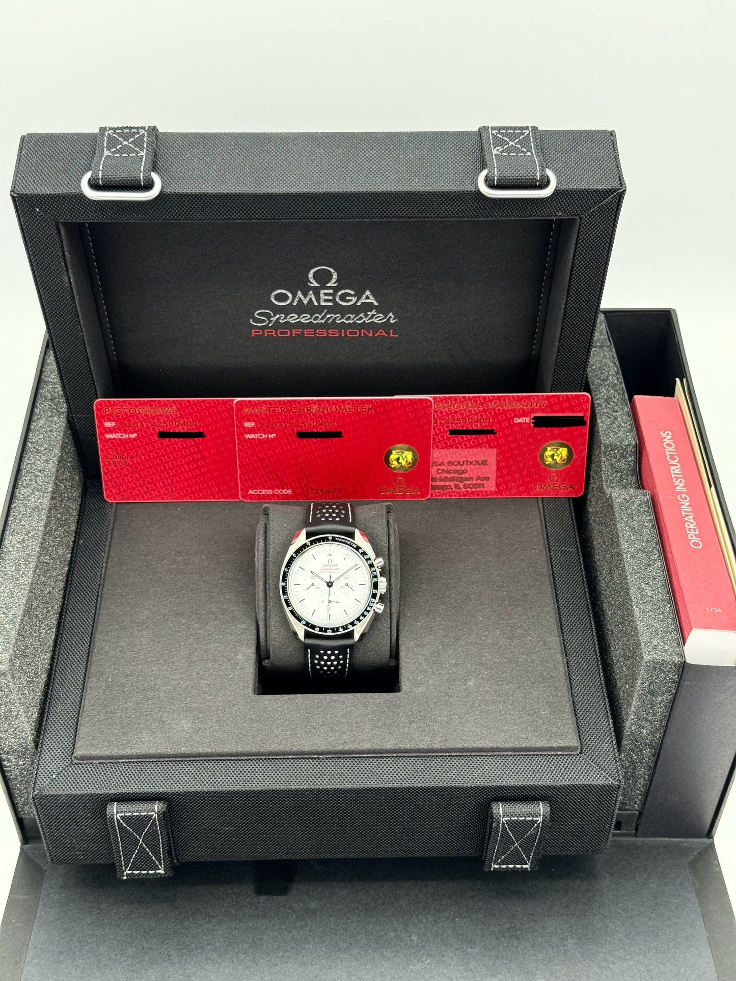 NEW 2024 Omega Speedmaster Professional 42mm 31032425004002 White Dial - MyWatchLLC