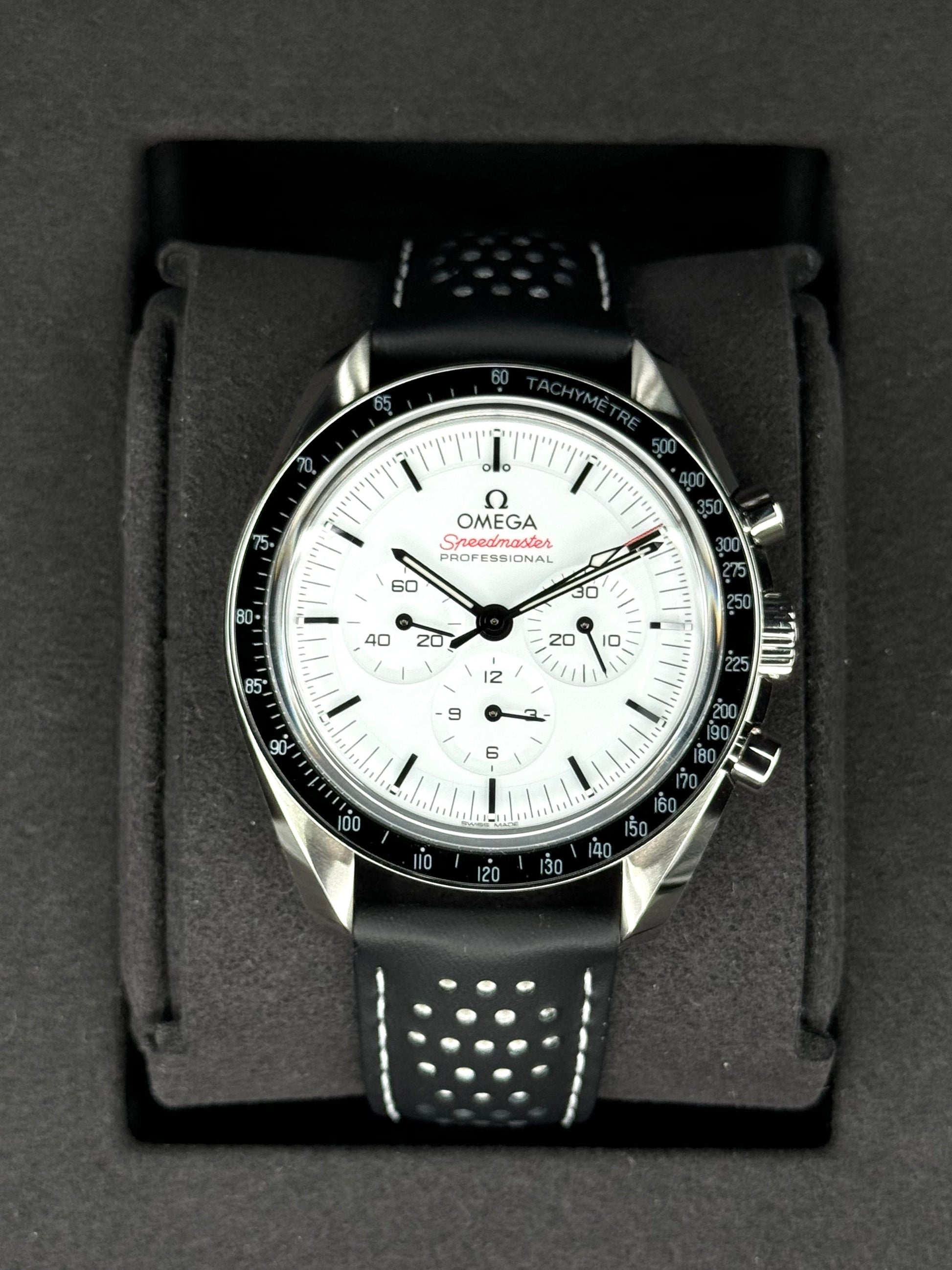 NEW 2024 Omega Speedmaster Professional 42mm 31032425004002 White Dial - MyWatchLLC