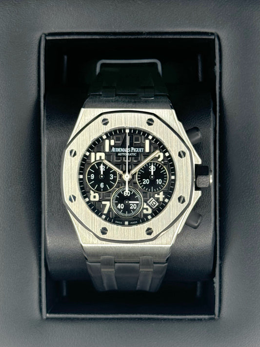 2010 Audemars Piguet Royal Oak Offshore 37mm 26283ST Black Dial - MyWatchLLC