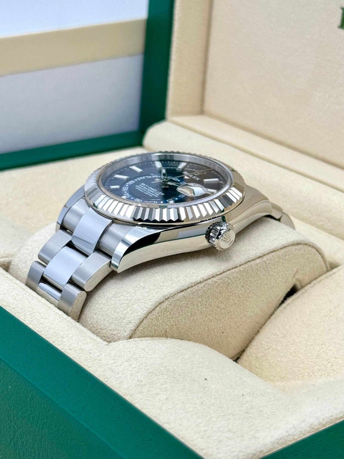 2022 Rolex Sky-Dweller 42mm 326934 Stainless Steel Oyster Blue Dial - MyWatchLLC