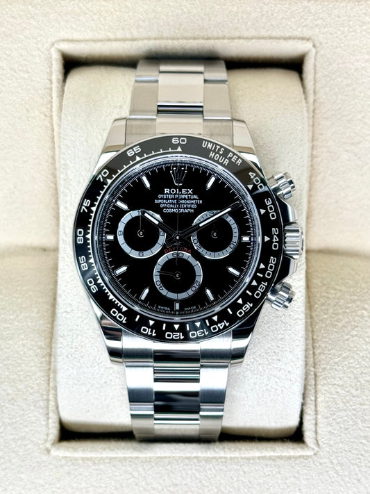 2024 Rolex Daytona 40mm 126500LN Stainless Steel Black Dial - MyWatchLLC