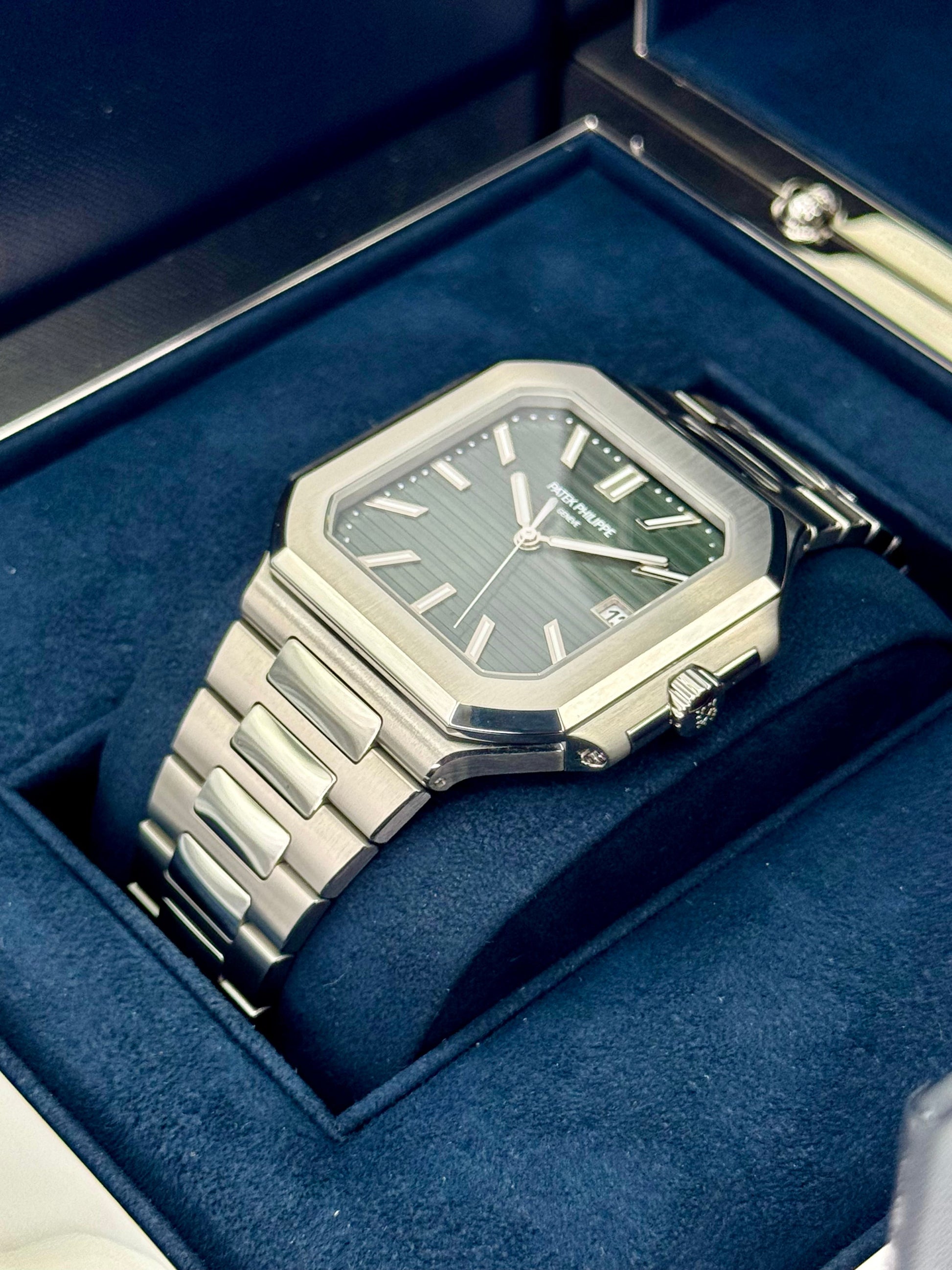 NEW 2025 Patek Philippe Cubitus 45mm 5821 Stainless Steel Green Dial - MyWatchLLC