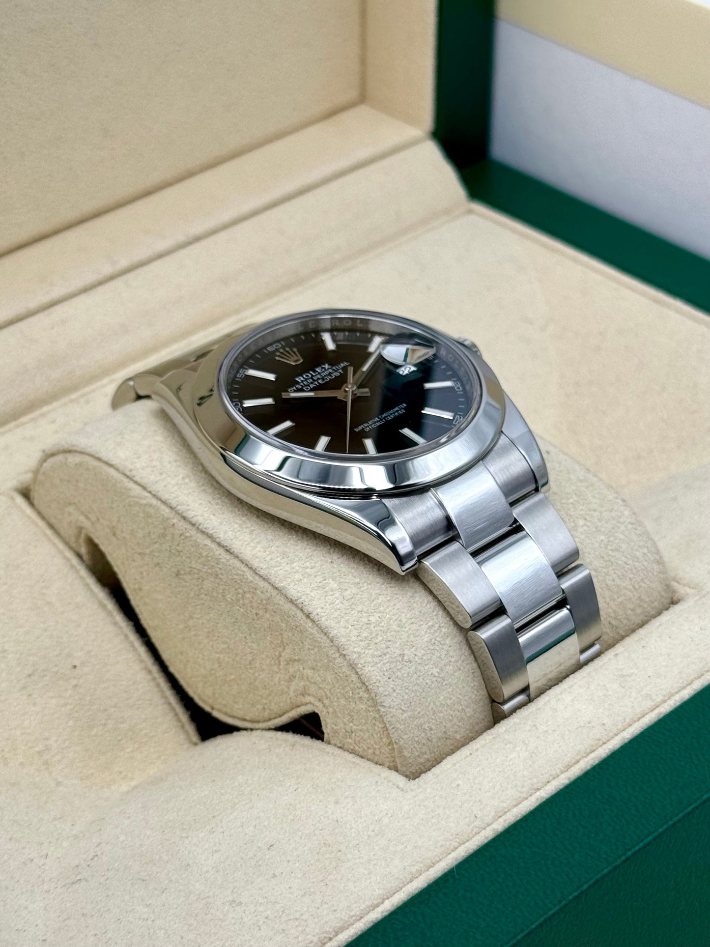 2020 Rolex Datejust 41mm 126300 Stainless Steel Oyster Black Dial - MyWatchLLC