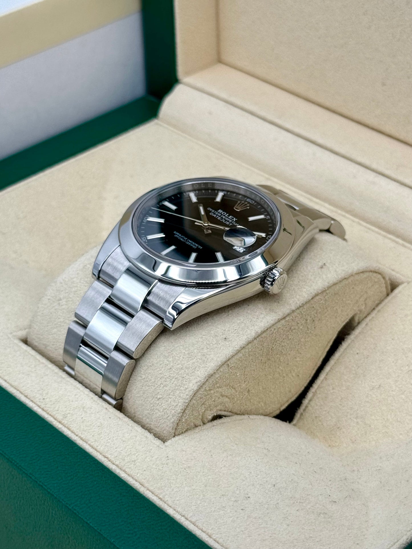 2020 Rolex Datejust 41mm 126300 Stainless Steel Oyster Black Dial - MyWatchLLC