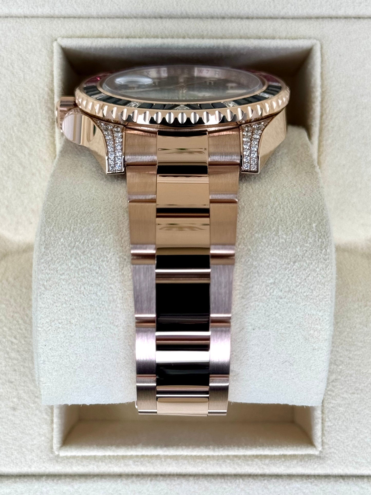 2021 Rolex GMT-Master II 40mm 126755SARU Rose Gold Sapphire and Ruby - MyWatchLLC