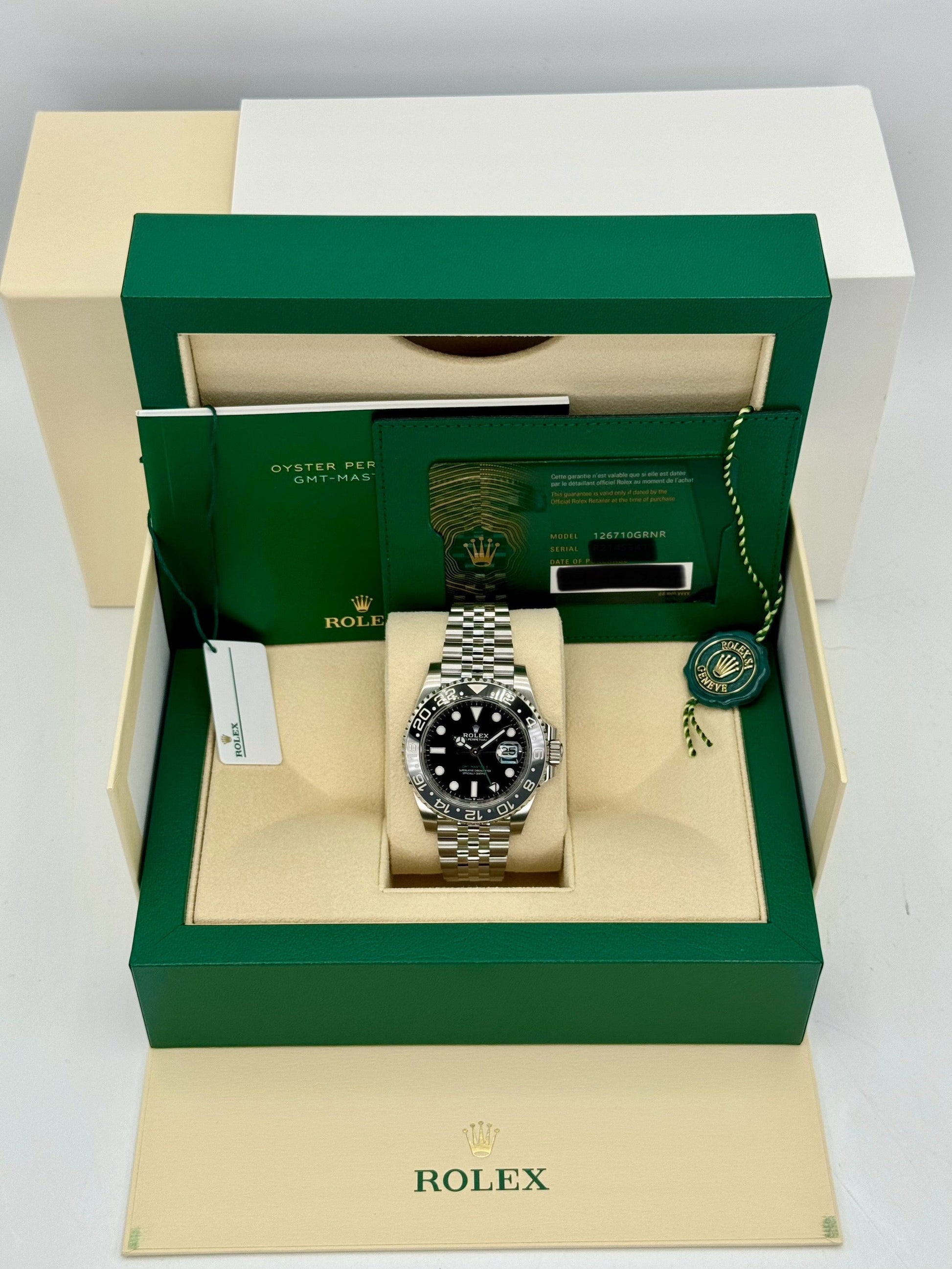 NEW 2024 Rolex GMT-Master II "Bruce Wayne" 40mm 126710GRNR Jubilee - MyWatchLLC