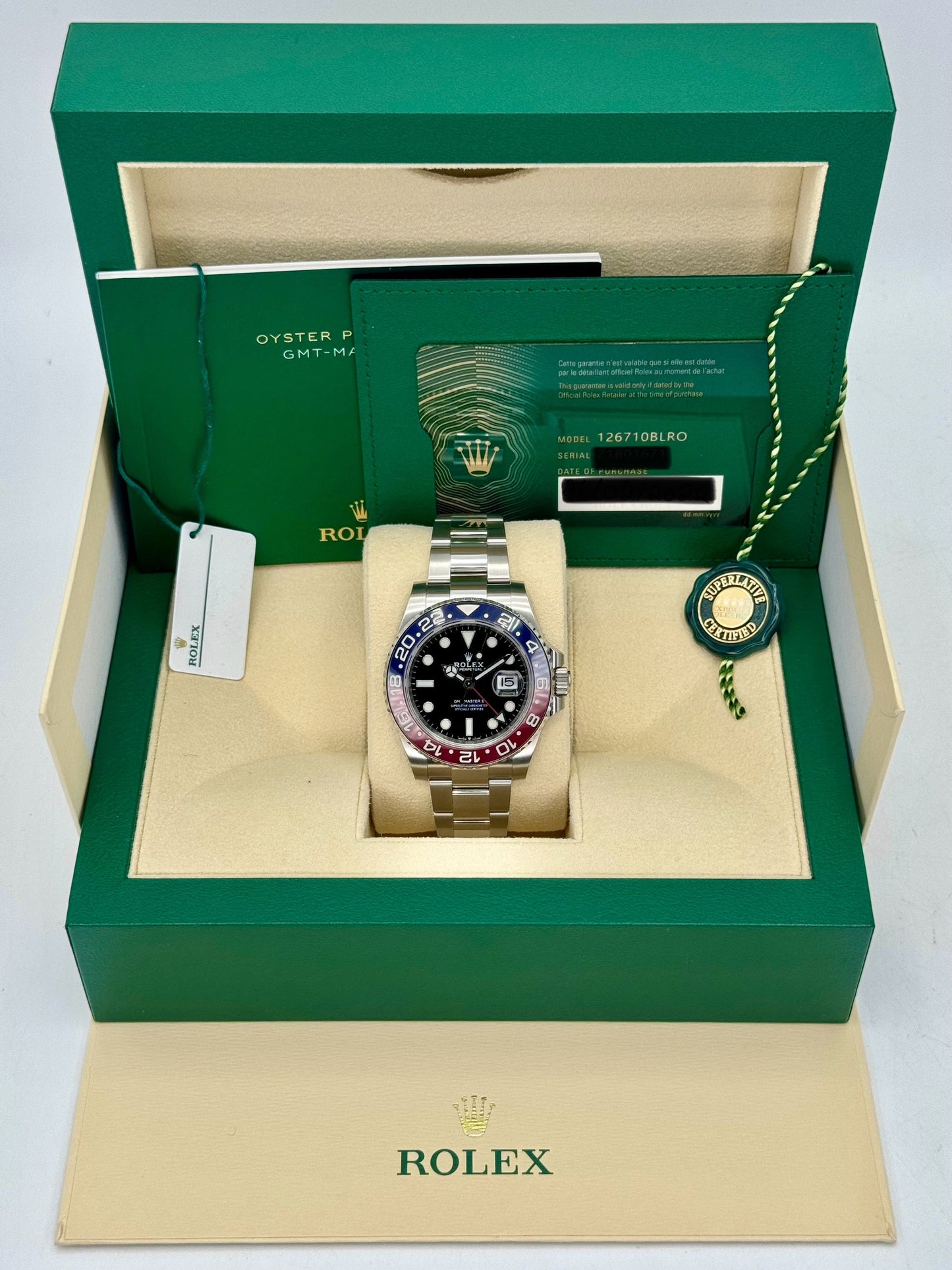 2022 Rolex GMT-Master II "Pepsi" 40mm 126710BLRO Oyster - MyWatchLLC