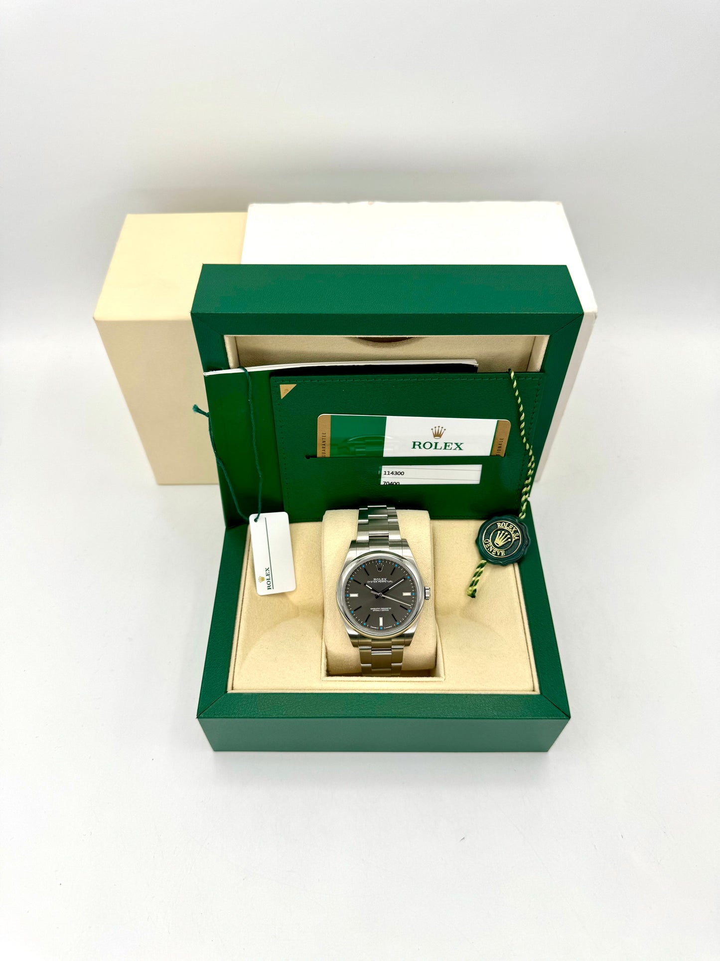 2017 Rolex Oyster Perpetual 39mm 114300 Rhodium Dial - MyWatchLLC