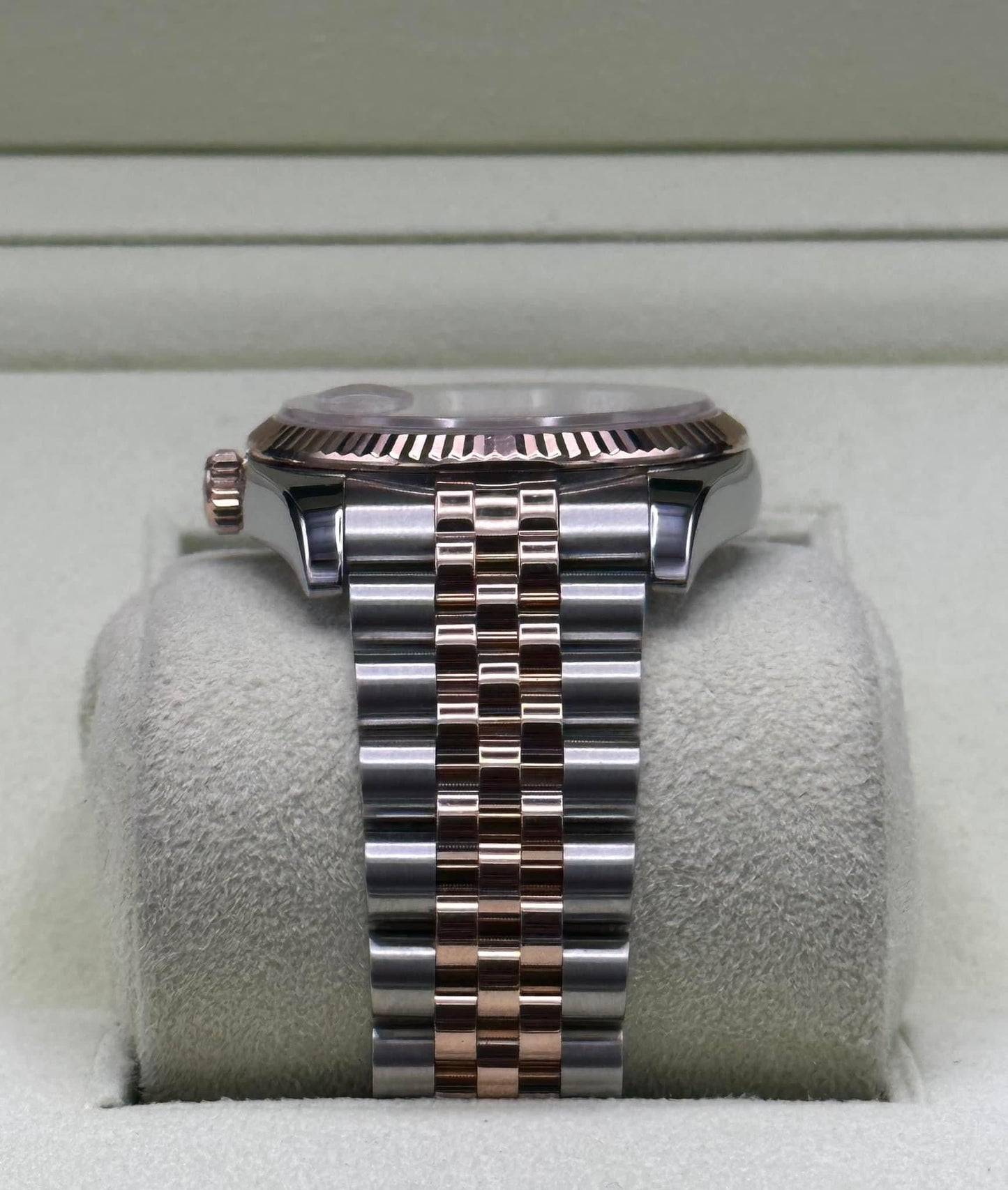 2010 Rolex Datejust 36mm 116231 Two-Tone Rose Gold Pink Diamond Dial - MyWatchLLC