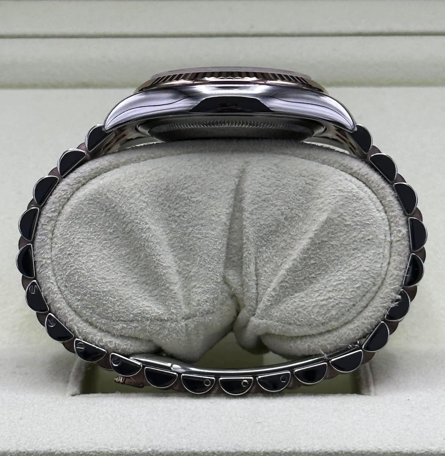 2010 Rolex Datejust 36mm 116231 Two-Tone Rose Gold Pink Diamond Dial - MyWatchLLC