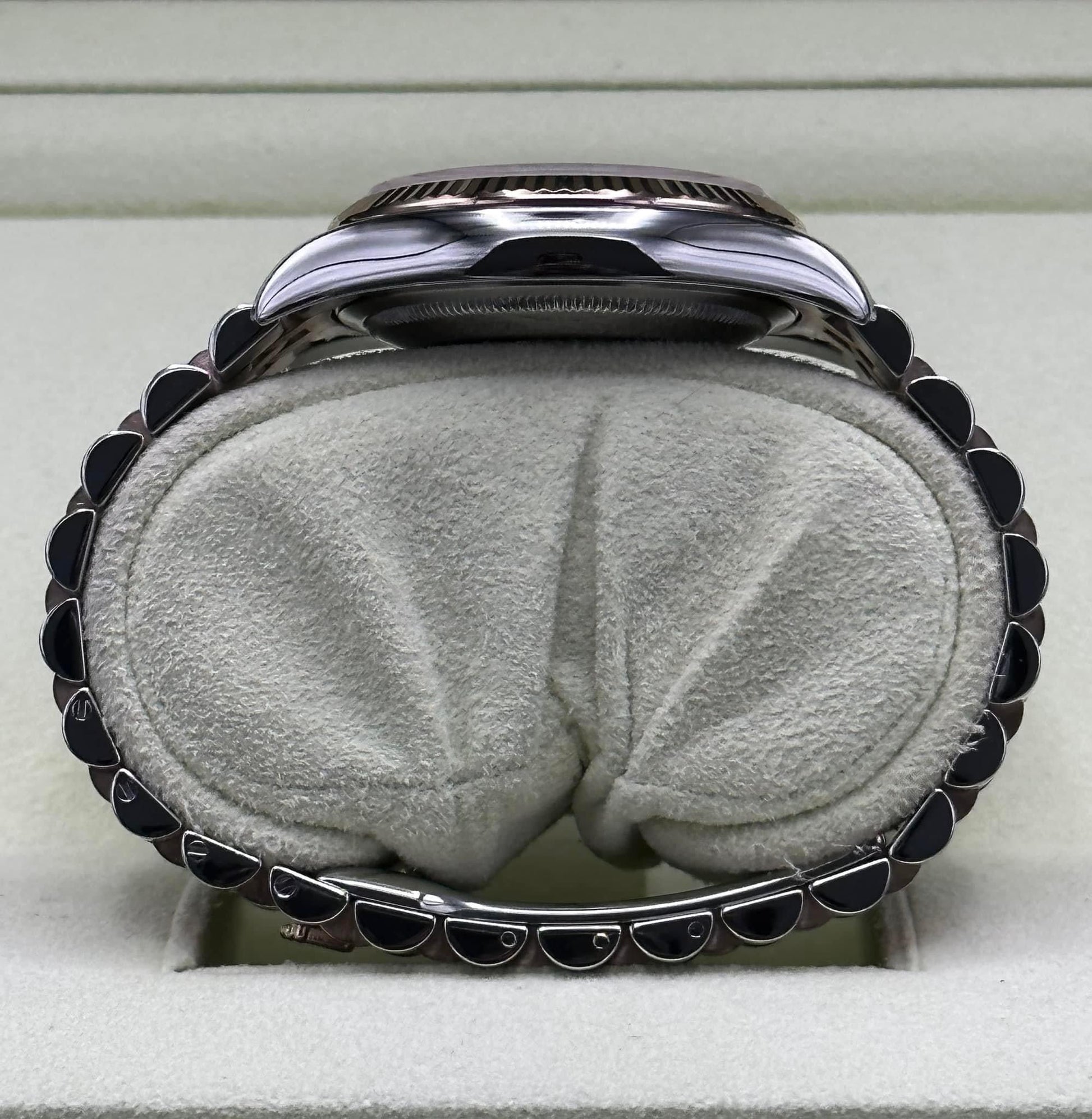 2010 Rolex Datejust 36mm 116231 Two-Tone Rose Gold Pink Diamond Dial - MyWatchLLC