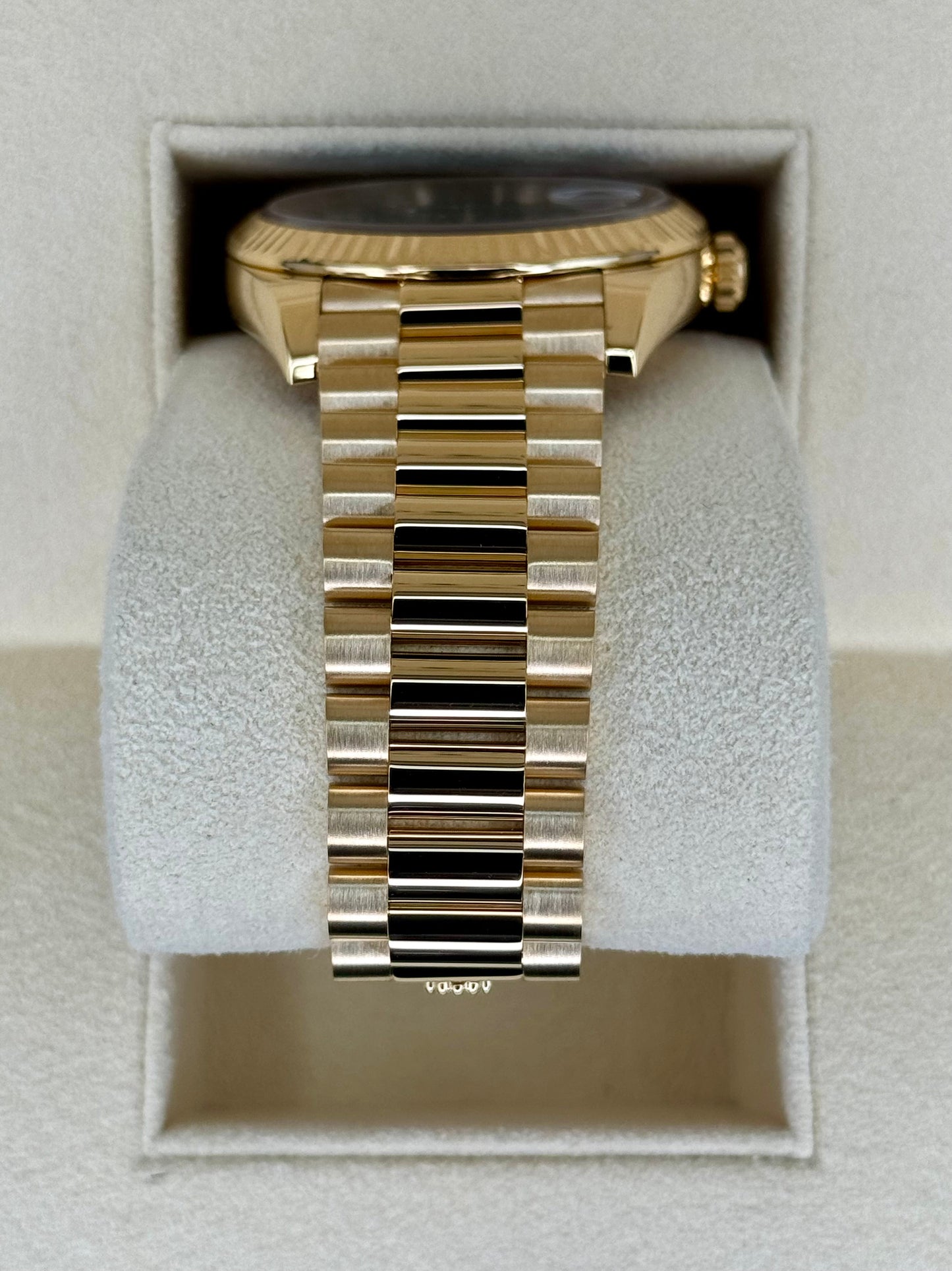 2023 Rolex Day-Date 40mm 228238 Black Diamond Baguette Dial - MyWatchLLC