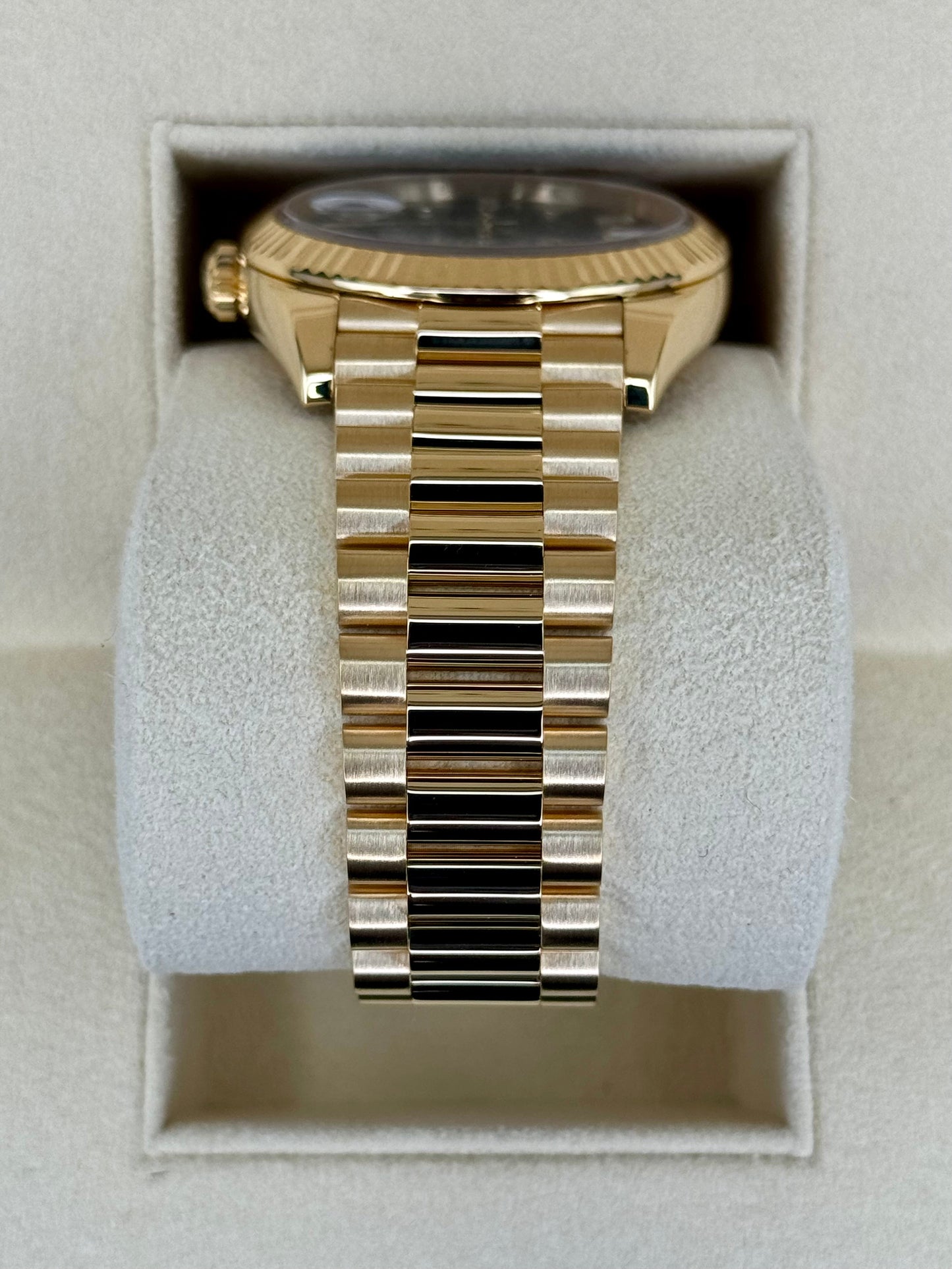 2023 Rolex Day-Date 40mm 228238 Black Diamond Baguette Dial - MyWatchLLC