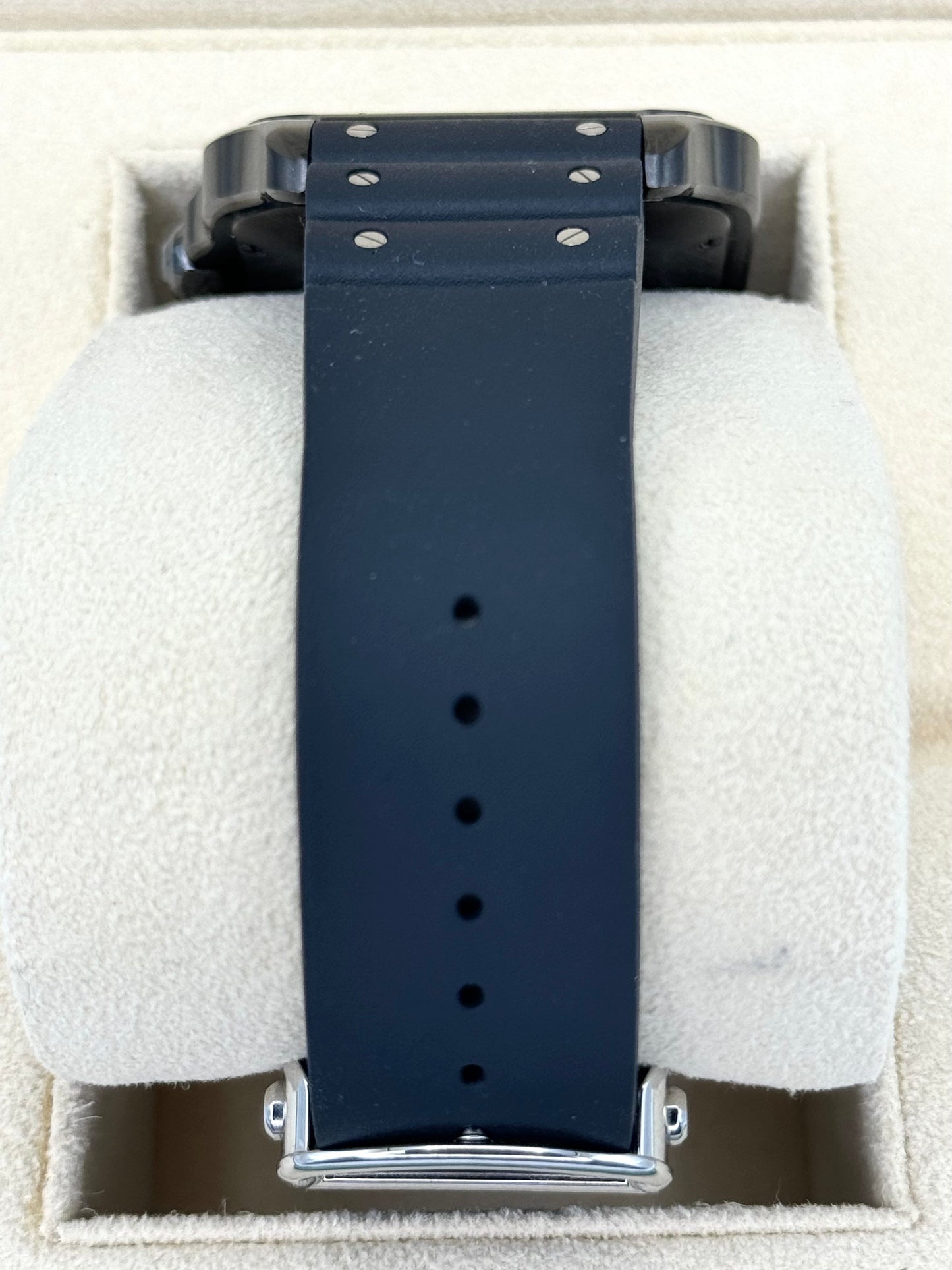 2023 Cartier Santos De Cartier 39.8mm WSSA0039 Black Steel Dial - MyWatchLLC