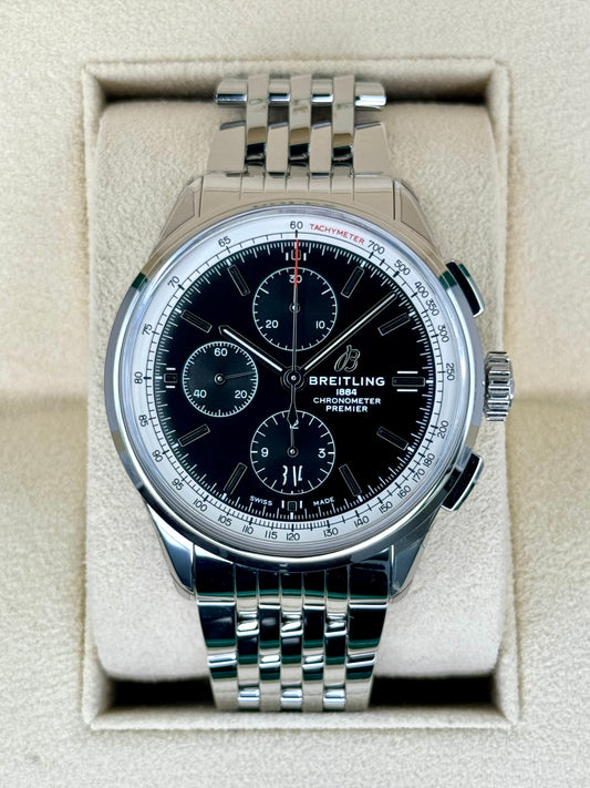 2023 Breitling Premier Chronograph 42mm A13315351B1A1 Steel Black Dial - MyWatchLLC