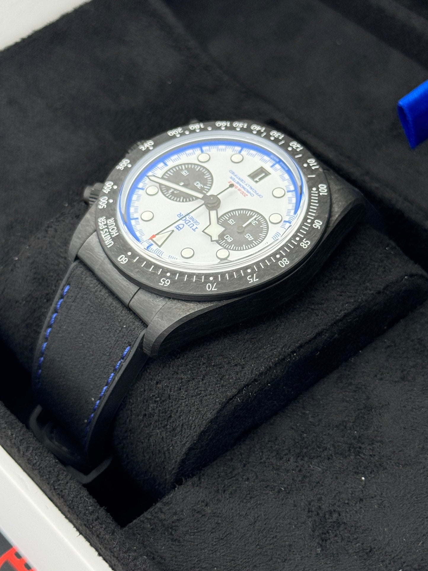 NEW 2025 Tudor Black Bay 25 42mm 79377KN Black Carbon White Dial - MyWatchLLC