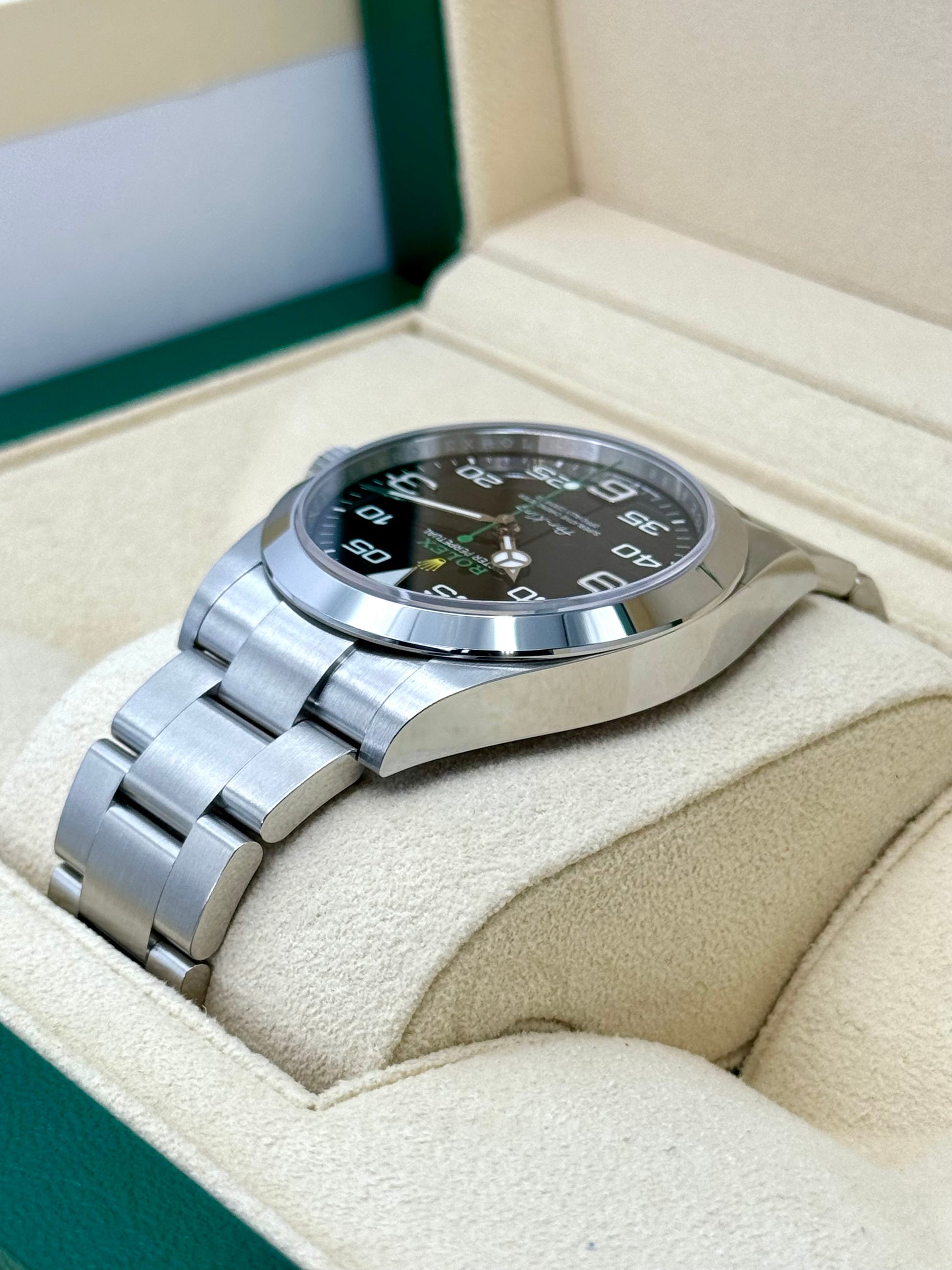 NEW 2024 Air King 40mm 126900 Stainless Steel Black Dial - MyWatchLLC