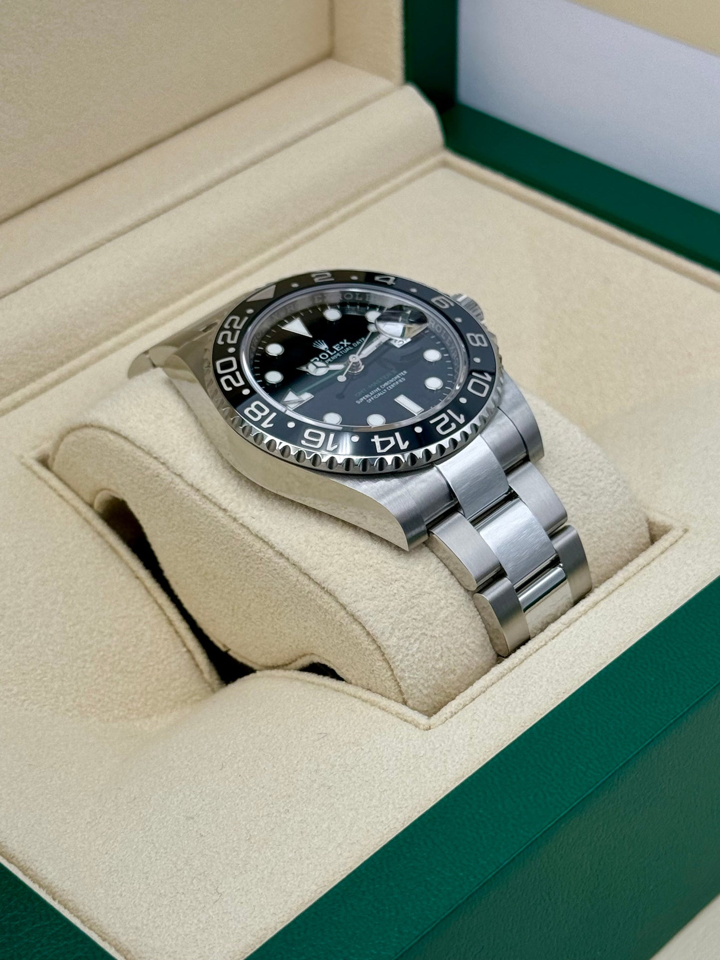 NEW 2022 Rolex GMT-Master II 40mm 116710LN Stainless Steel Black Dial - MyWatchLLC
