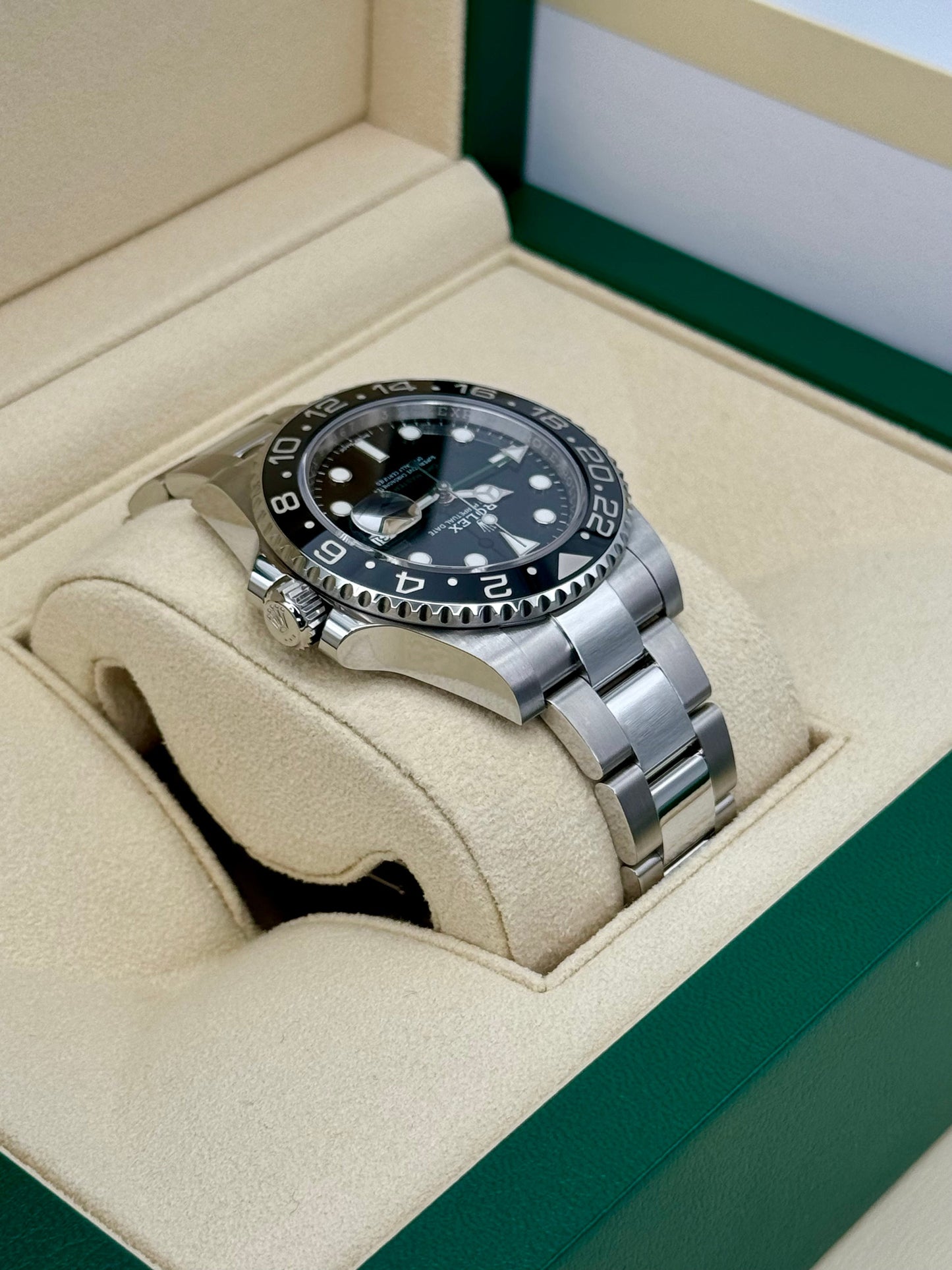 NEW 2022 Rolex GMT-Master II 40mm 116710LN Stainless Steel Black Dial - MyWatchLLC