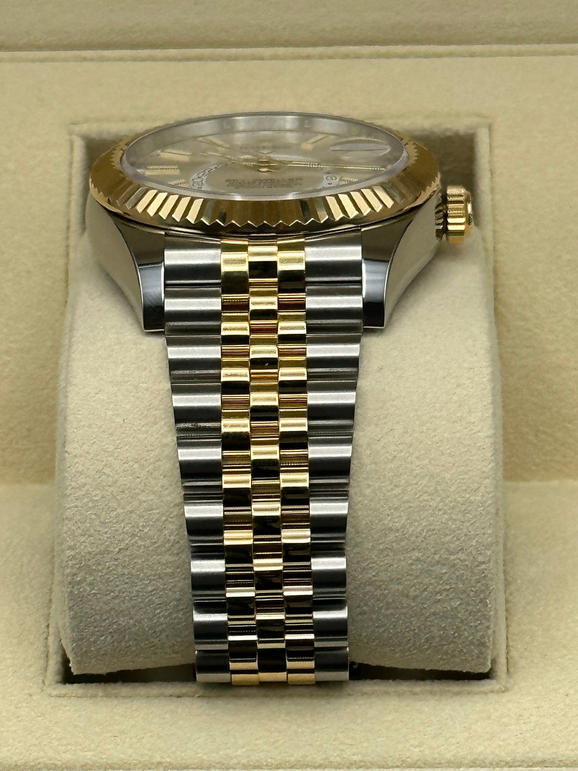 2023 Rolex Sky-Dweller 326933 Two-Tone Jubilee White Stick Dial - MyWatchLLC