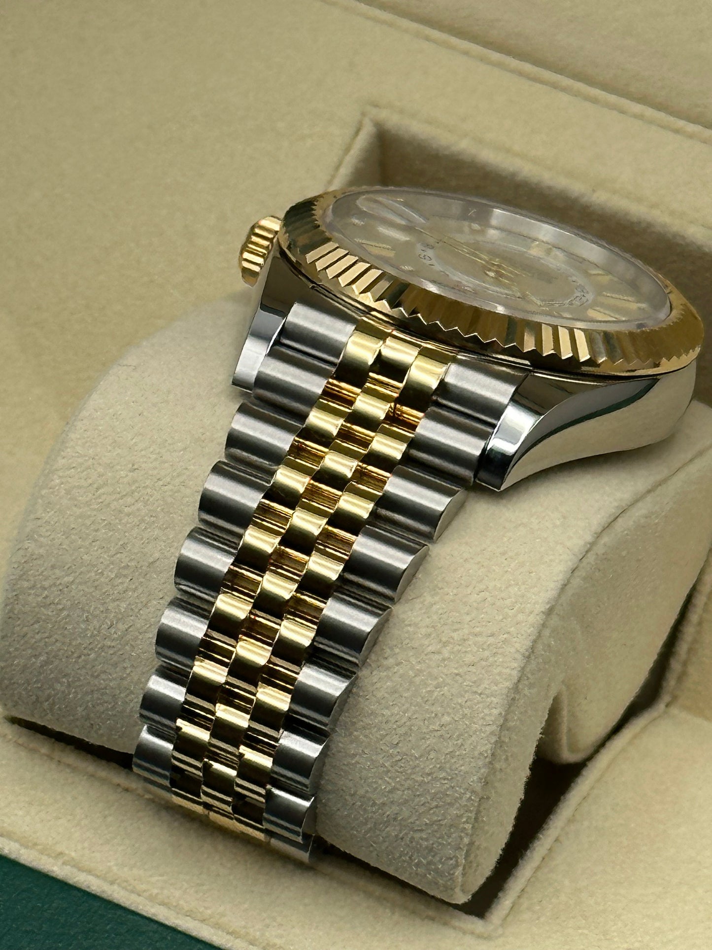 2023 Rolex Sky-Dweller 326933 Two-Tone Jubilee White Stick Dial - MyWatchLLC