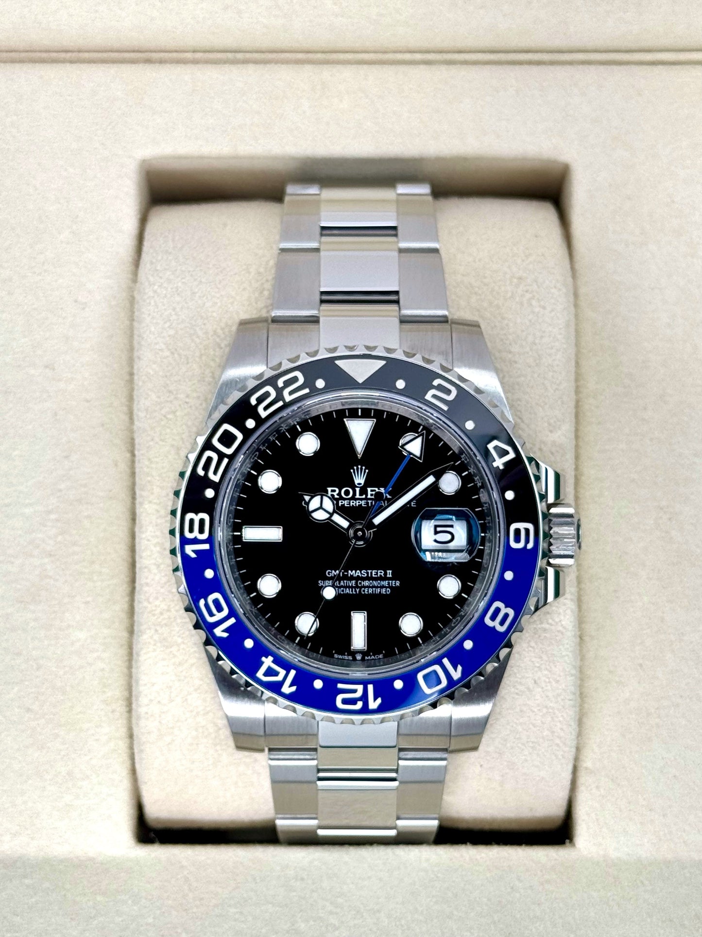 NEW 2025 Rolex GMT-Master II "Batman" 40mm 126710BLNR Oyster
