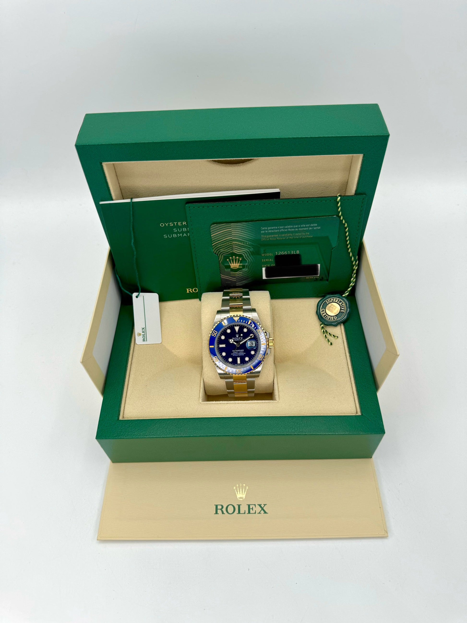 NEW 2024 Rolex Submariner Date "Bluesy" 40mm 126613LB Blue Dial - MyWatchLLC