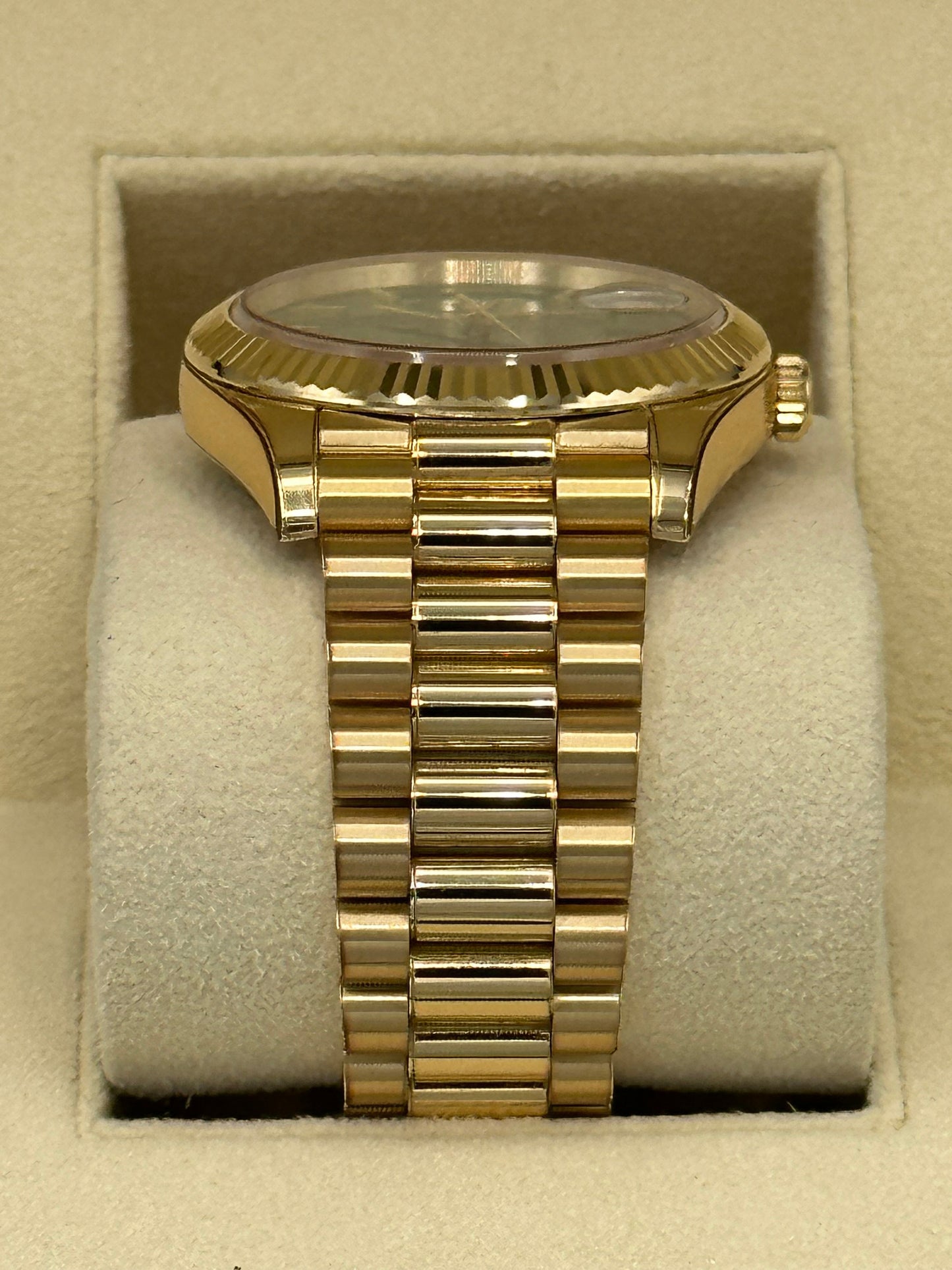 2023 Rolex Day-Date 40mm 228238 Presidential Yellow Gold Green Dial - MyWatchLLC