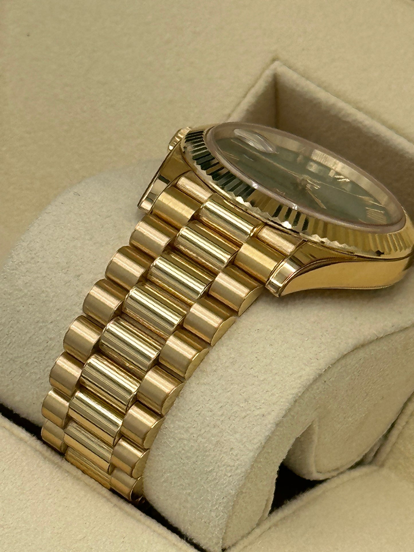 2023 Rolex Day-Date 40mm 228238 Presidential Yellow Gold Green Dial - MyWatchLLC