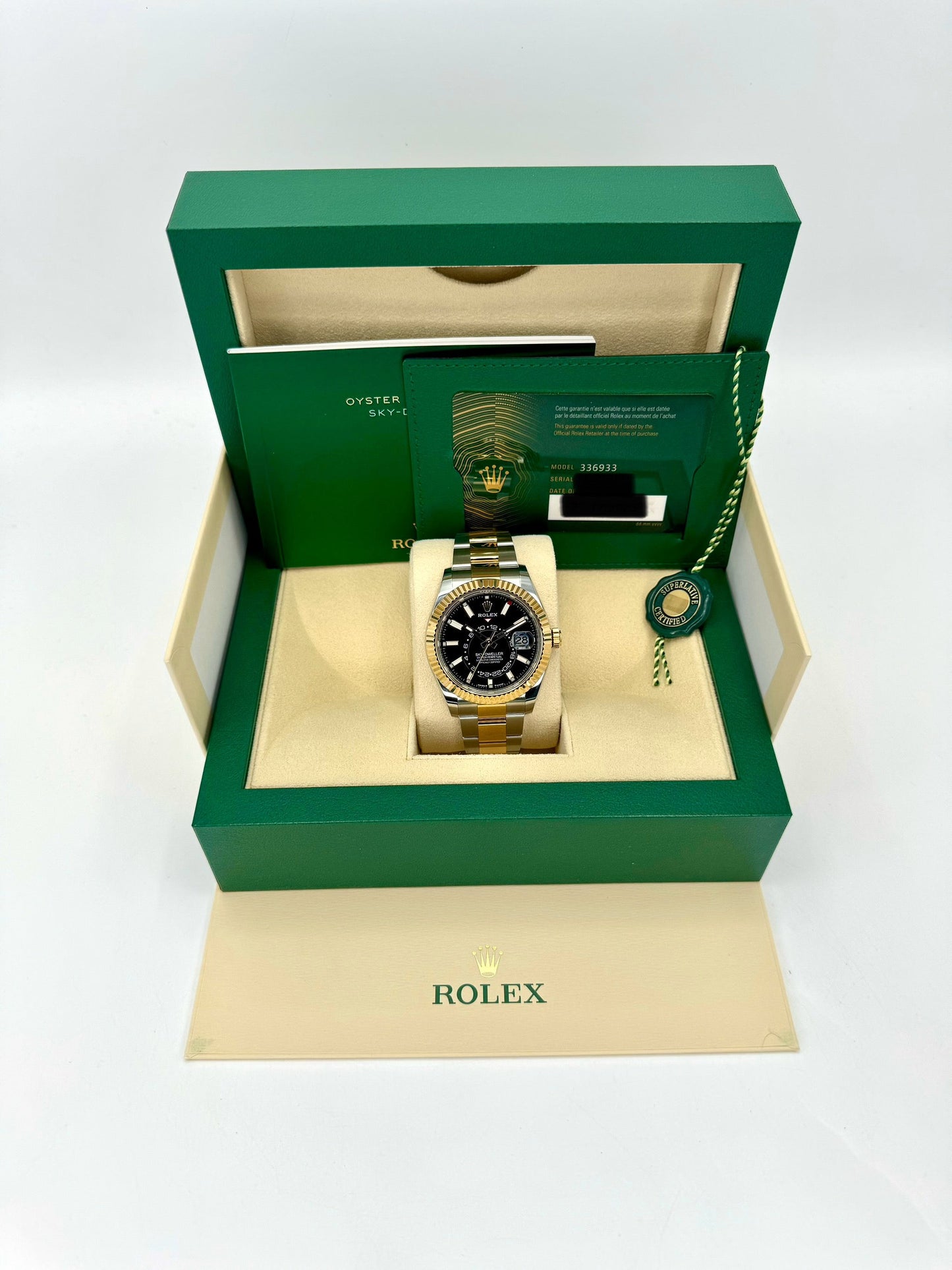 2023 Rolex Sky-Dweller 42mm 336933 Two-Tone Oyster Black Dial - MyWatchLLC