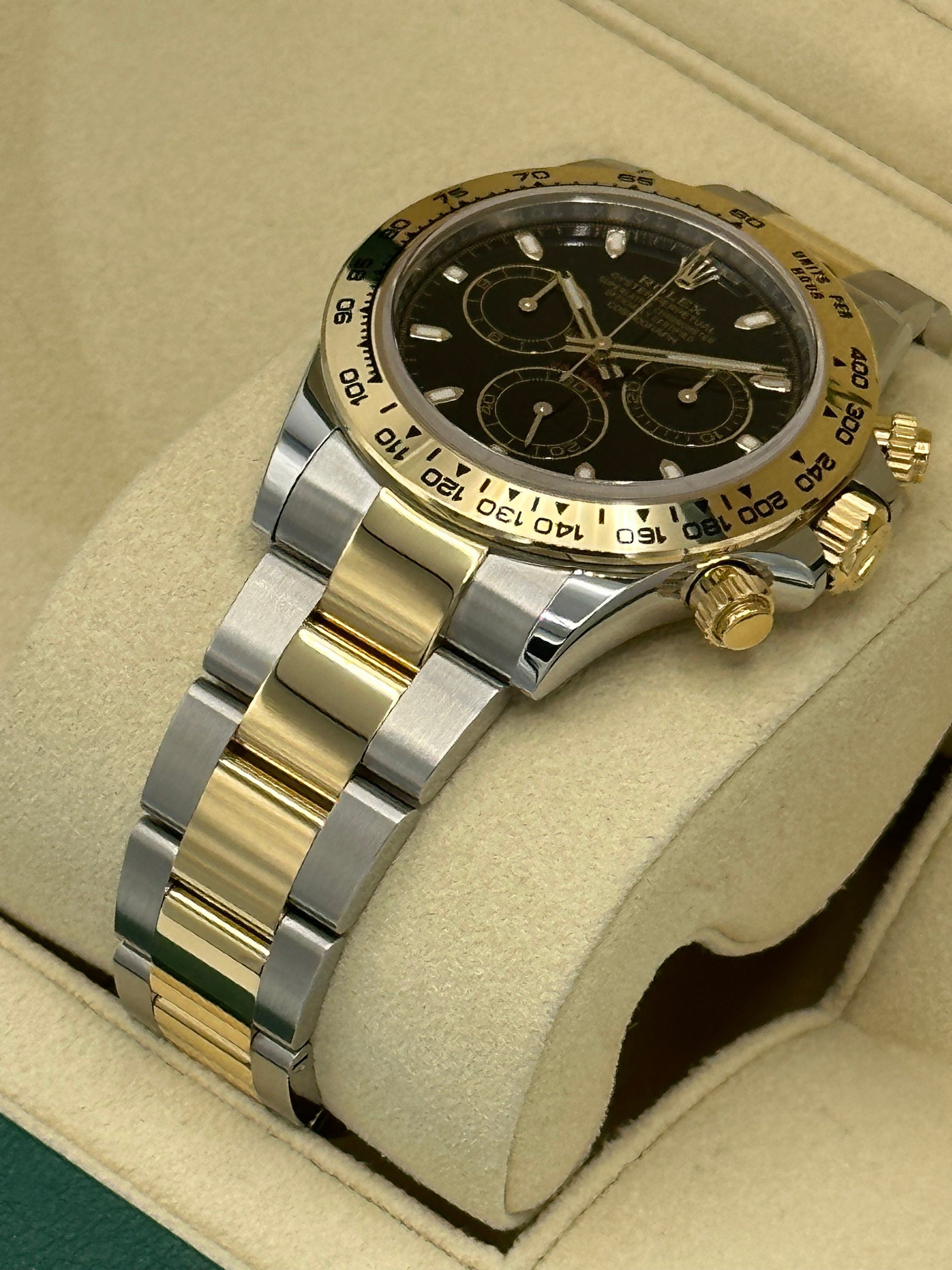 2022 Rolex Daytona 116503 Two-Tone Stainless Steel/Gold Black Dial - MyWatchLLC