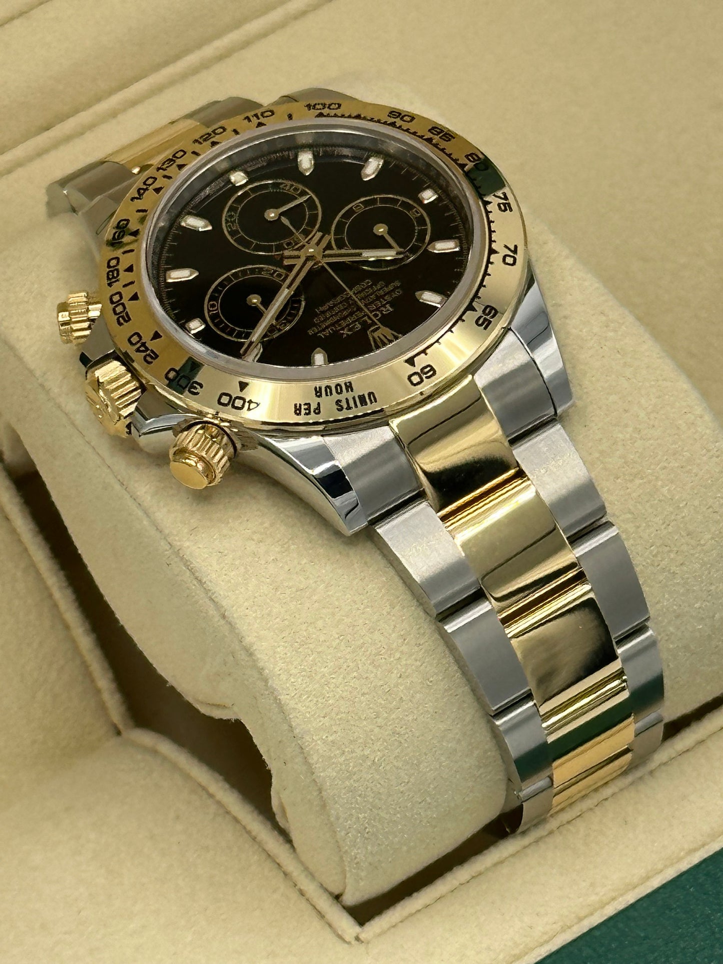 2022 Rolex Daytona 116503 Two-Tone Stainless Steel/Gold Black Dial - MyWatchLLC