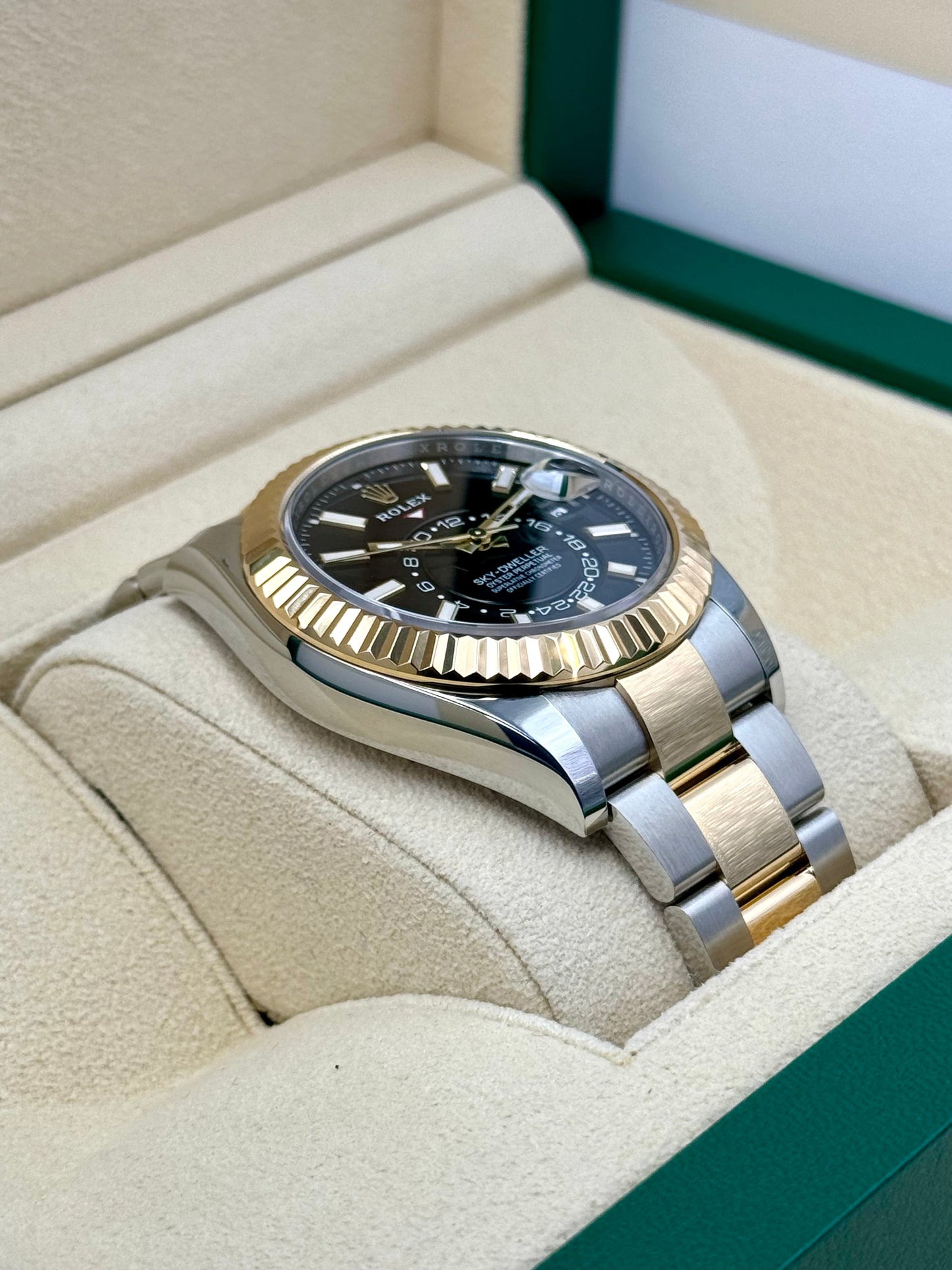 2023 Rolex Sky-Dweller 42mm 336933 Two-Tone Oyster Black Dial - MyWatchLLC
