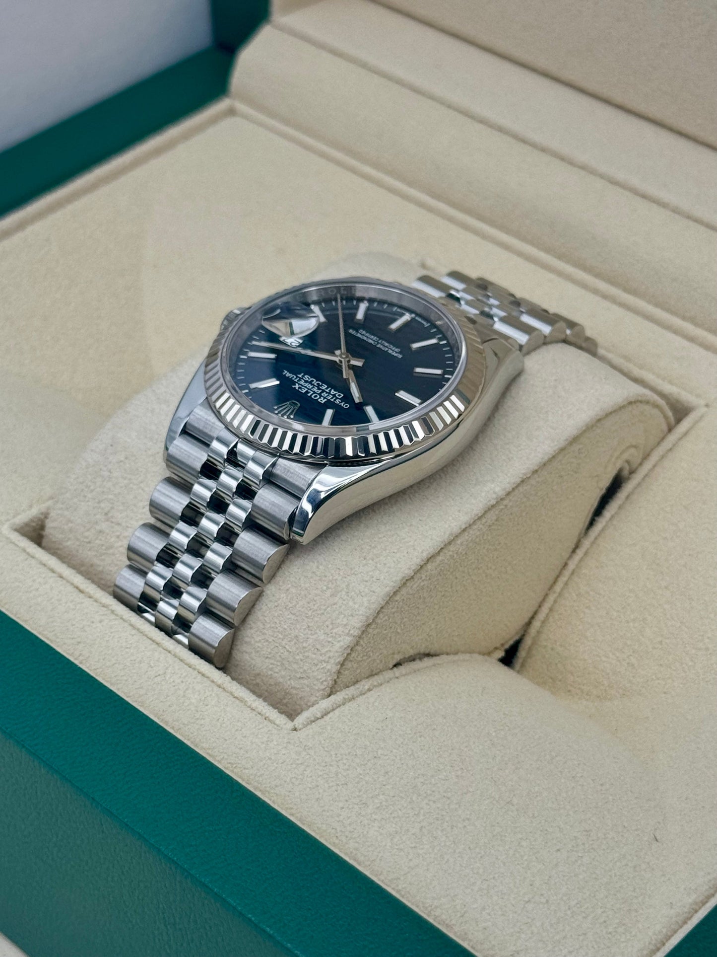 2023 Datejust 36mm 126234 Stainless Steel Jubilee Blue Motif Dial - MyWatchLLC