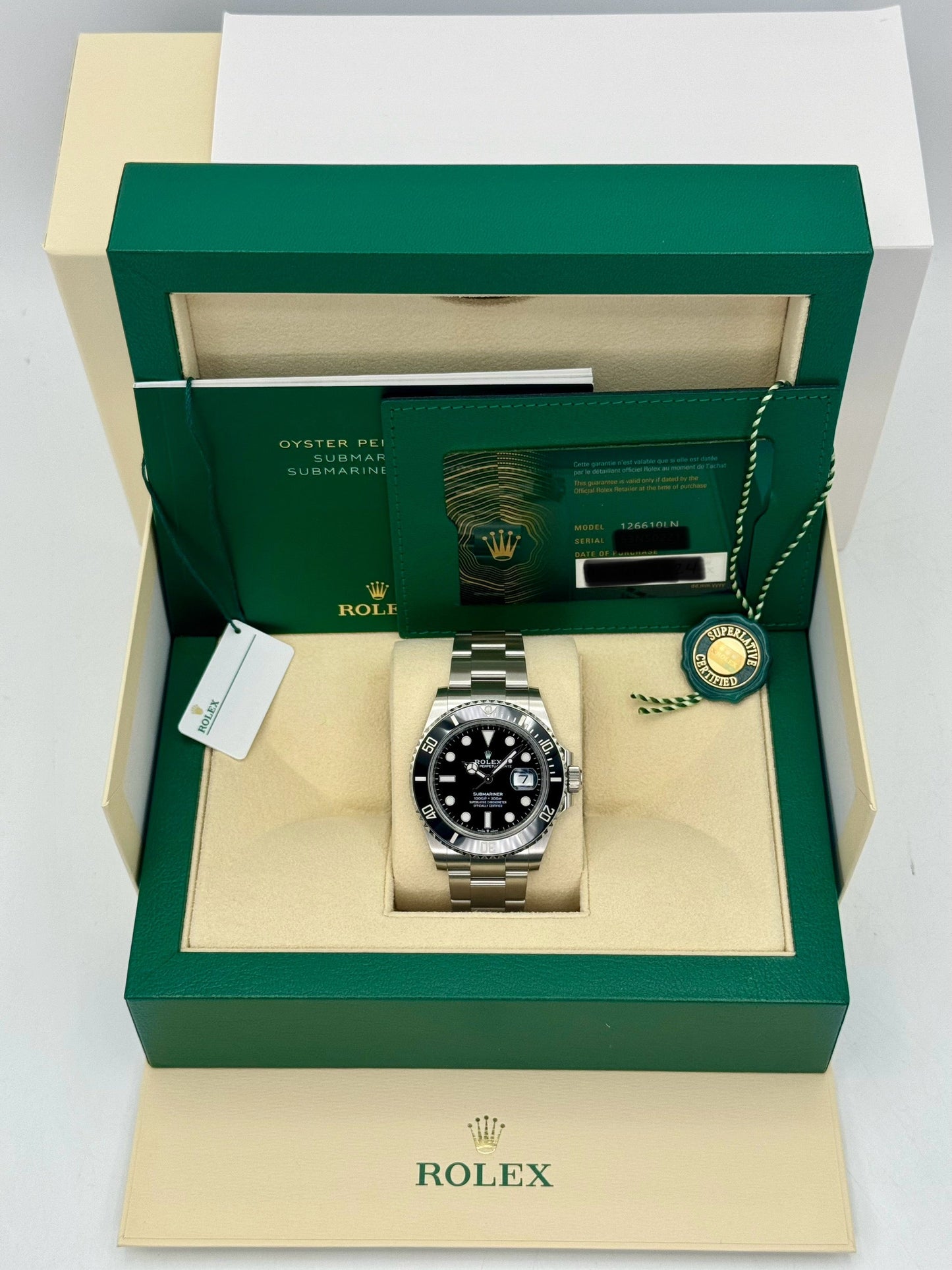 NEW 2024 Rolex Submariner 41mm 126610LN Stainless Steel Black Dial - MyWatchLLC
