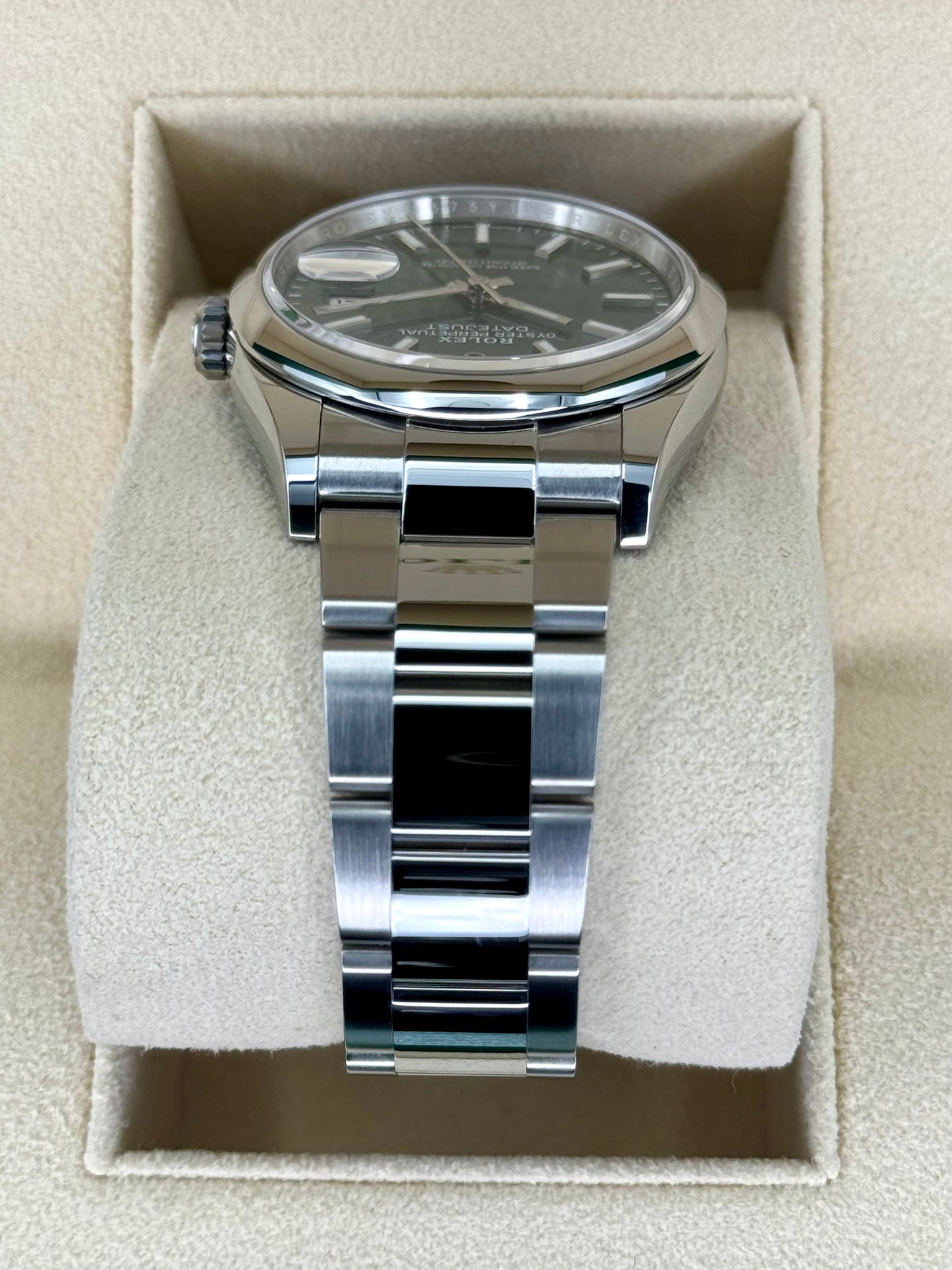 NEW 2023 Rolex Datejust 36mm 126200 Steel Oyster Mint Green Dial - MyWatchLLC