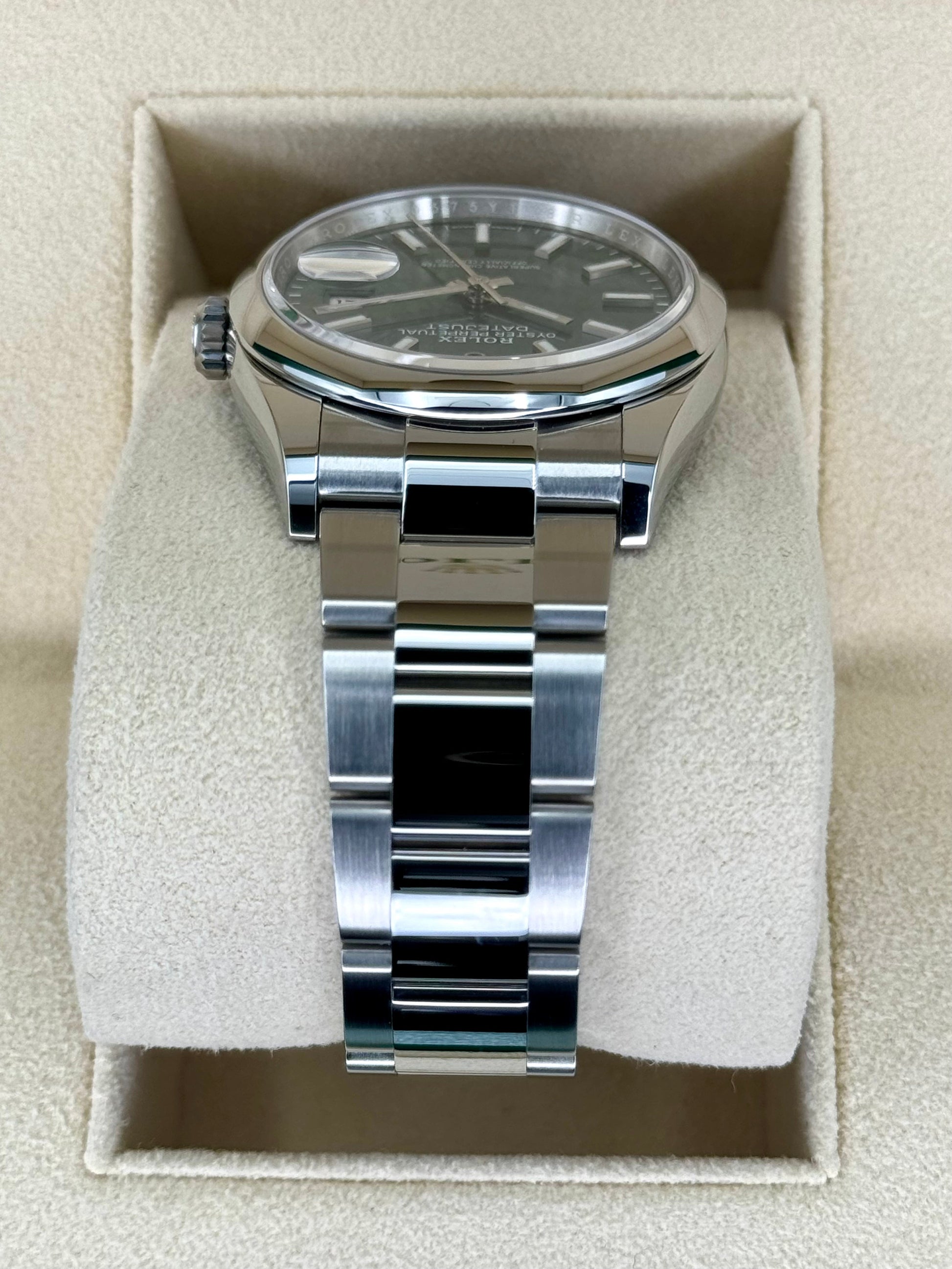 NEW 2023 Rolex Datejust 36mm 126200 Steel Oyster Mint Green Dial - MyWatchLLC