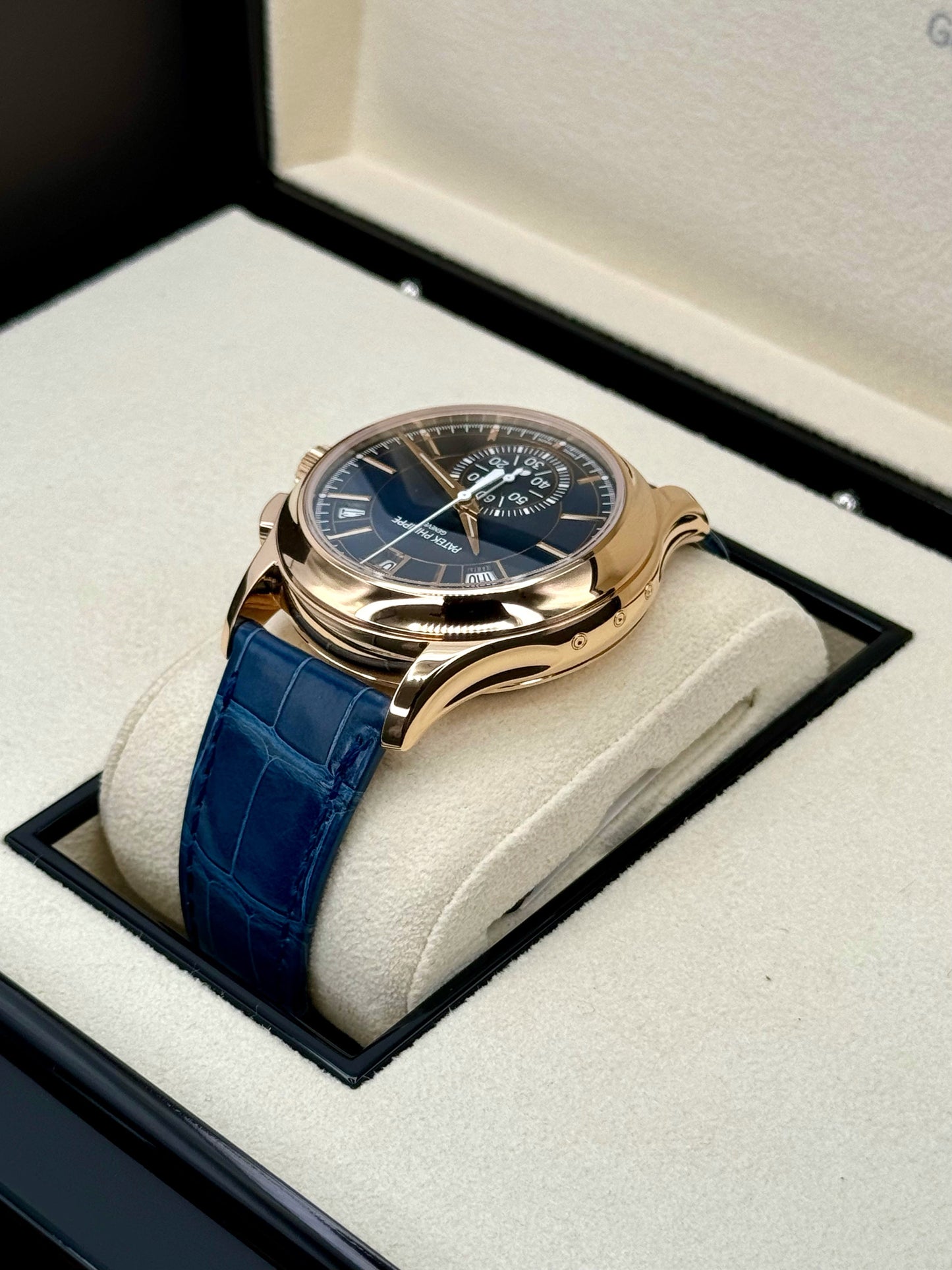 NEW 2023 Patek Philippe 5905R Flyback Chronograph Annual Calendar Blue Dial - MyWatchLLC